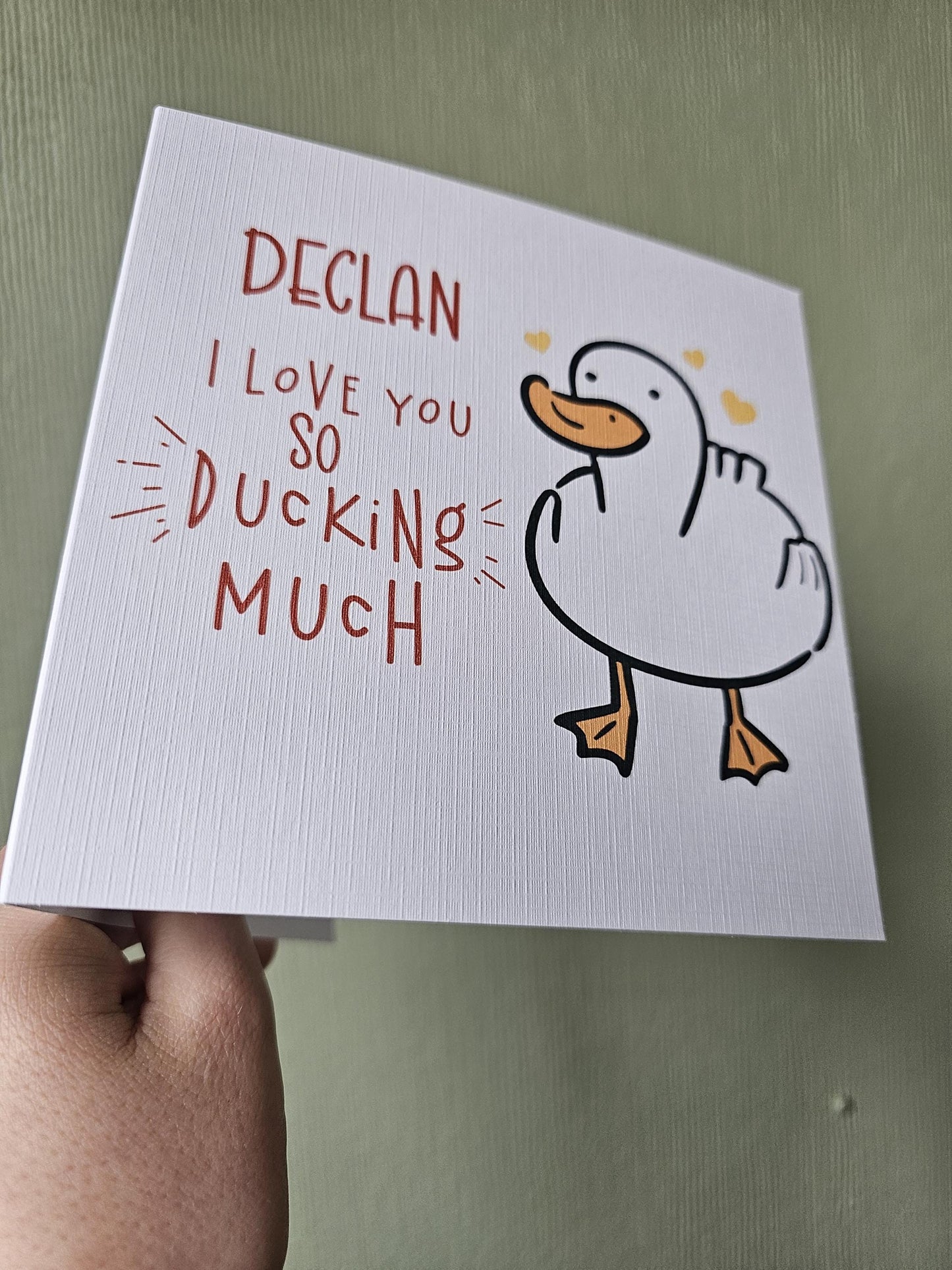 Anniversary or Birthday Card, I Love You So Ducking Much, Card For Wife Husband Girlfriend Boyfriend