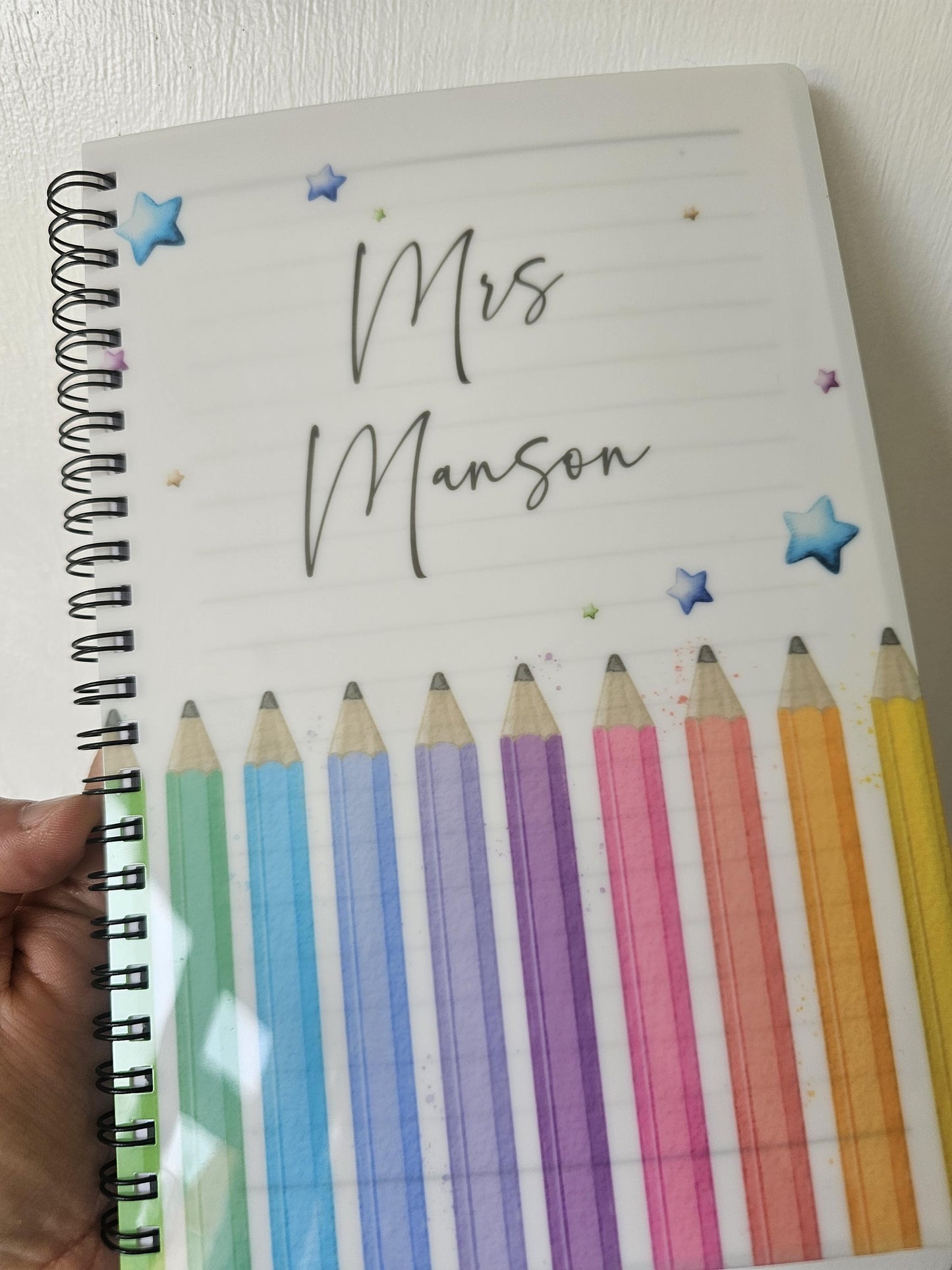 Personalised Teacher Notebook: A5 Lined Notepad, Thank You Gift