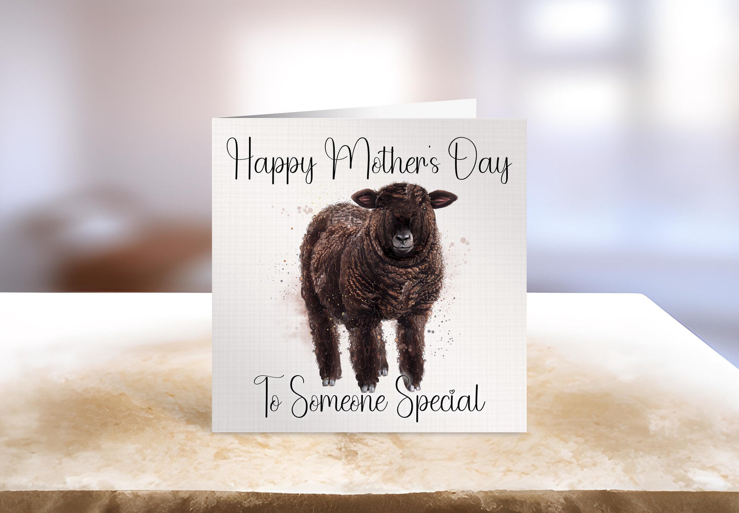 Coloured Ryeland Sheep Mother's Day Card, Personalise Mother's Day Card, Card For Mum Granny Nan Who Love Sheep