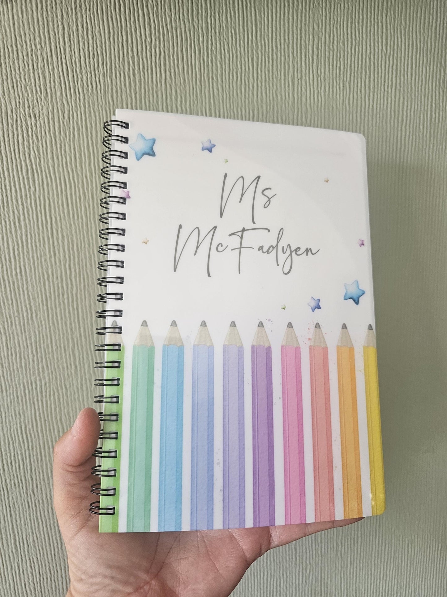 Personalised Teacher Notebook: A5 Lined Notepad, Thank You Gift