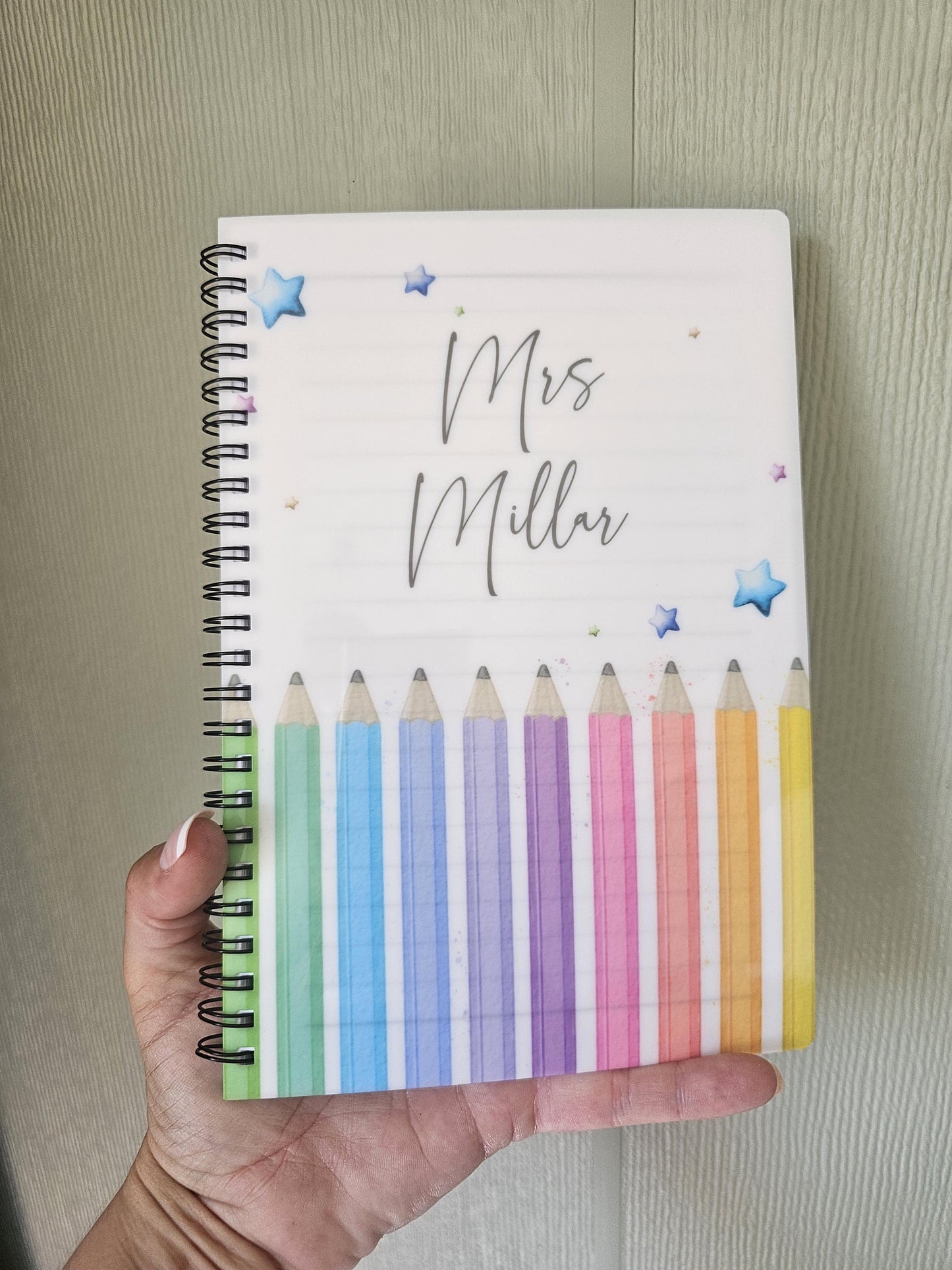 Personalised Teacher Notebook: A5 Lined Notepad, Thank You Gift