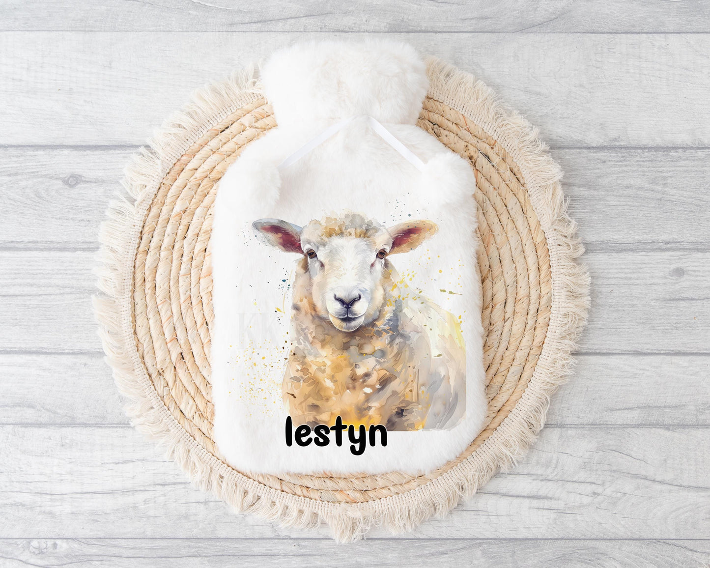 Sheep Hot Water Bottle, Gift For Sheep Lover, Personalised Hot Water Bottle, Gifts For Him, Country Living, Sheep Farmer Gifts