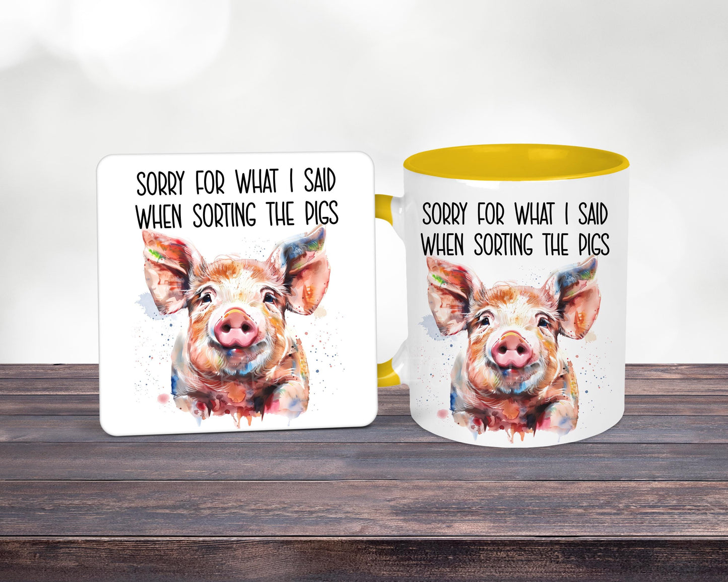 Funny Pig Sorting Mug, Sorry For What I Said When Sorting Pigs, Gift For Smallholder Farmers
