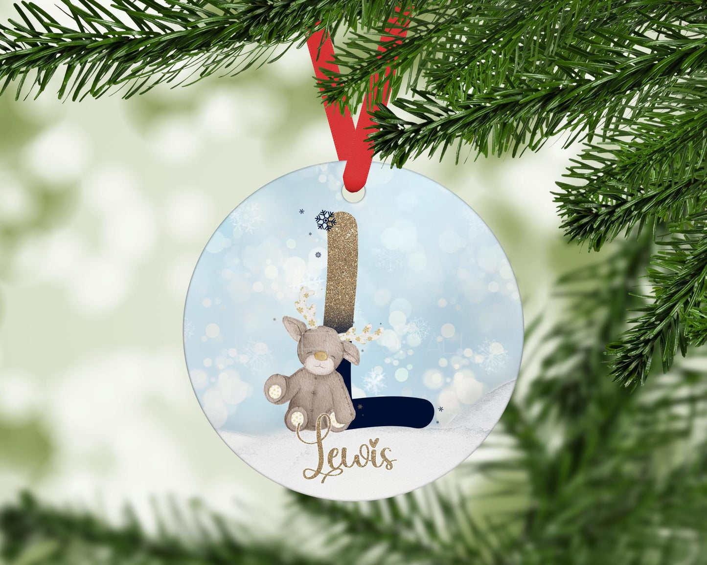 Personalised Christmas Decoration, Holiday Christmas Tree Decor