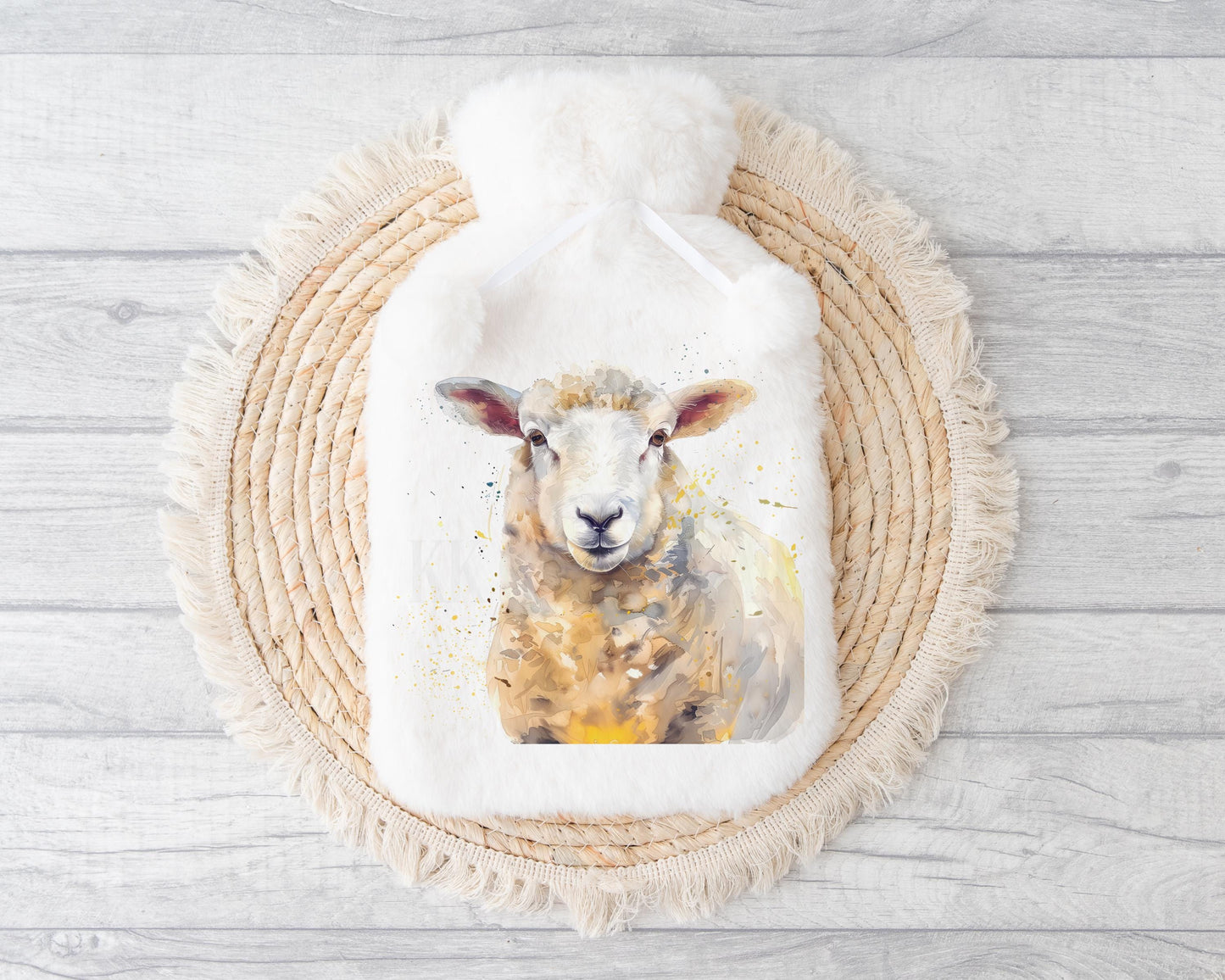 Sheep Hot Water Bottle, Gift For Sheep Lover, Personalised Hot Water Bottle, Gifts For Him, Country Living, Sheep Farmer Gifts