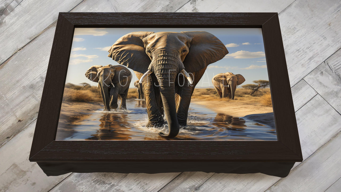 Elephant Lap Tray, Elephant Lover Gifts, Unique Elephant Gift For Her