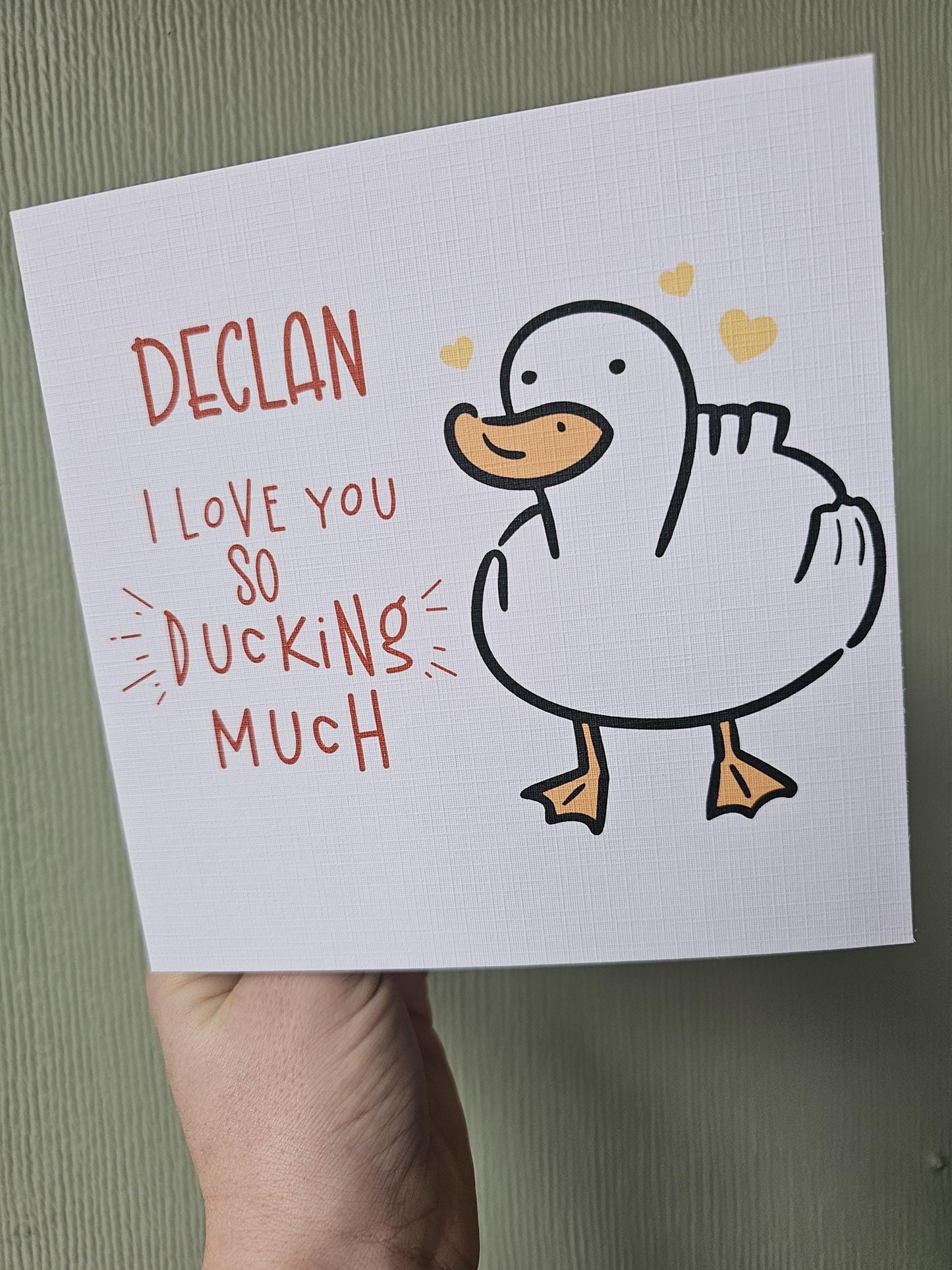 Anniversary or Birthday Card, I Love You So Ducking Much, Card For Wife Husband Girlfriend Boyfriend