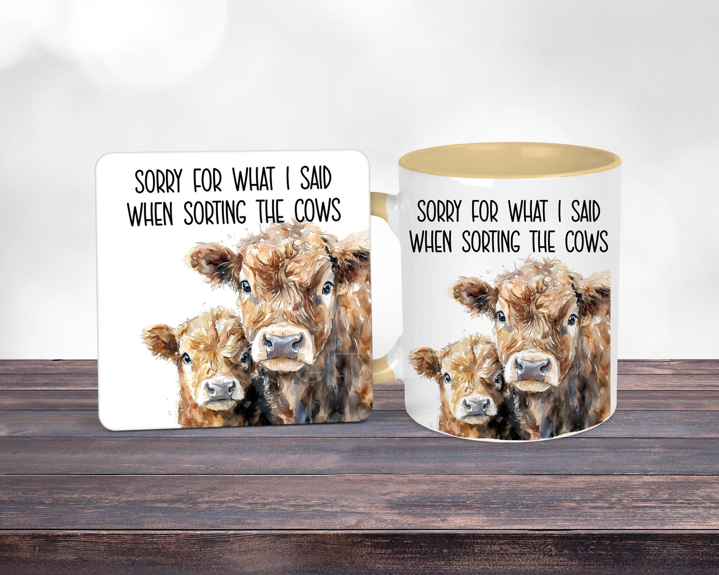 Funny Cow Mug: Sorry For What I Said When Sorting Cows