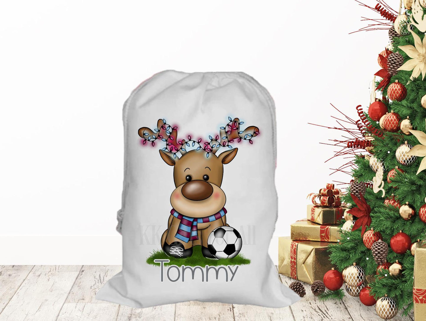 Personalised Father Christmas Santa Sack, Large Christmas Sack, Christmas Present Bag