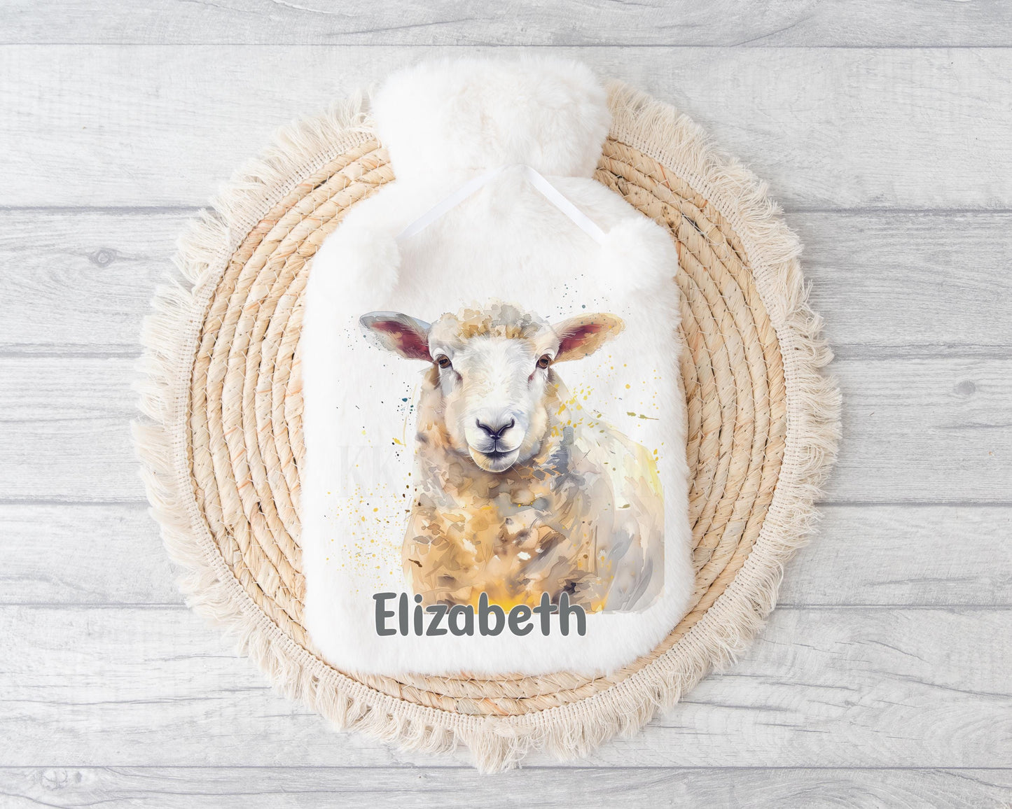 Sheep Hot Water Bottle, Gift For Sheep Lover, Personalised Hot Water Bottle, Gifts For Him, Country Living, Sheep Farmer Gifts