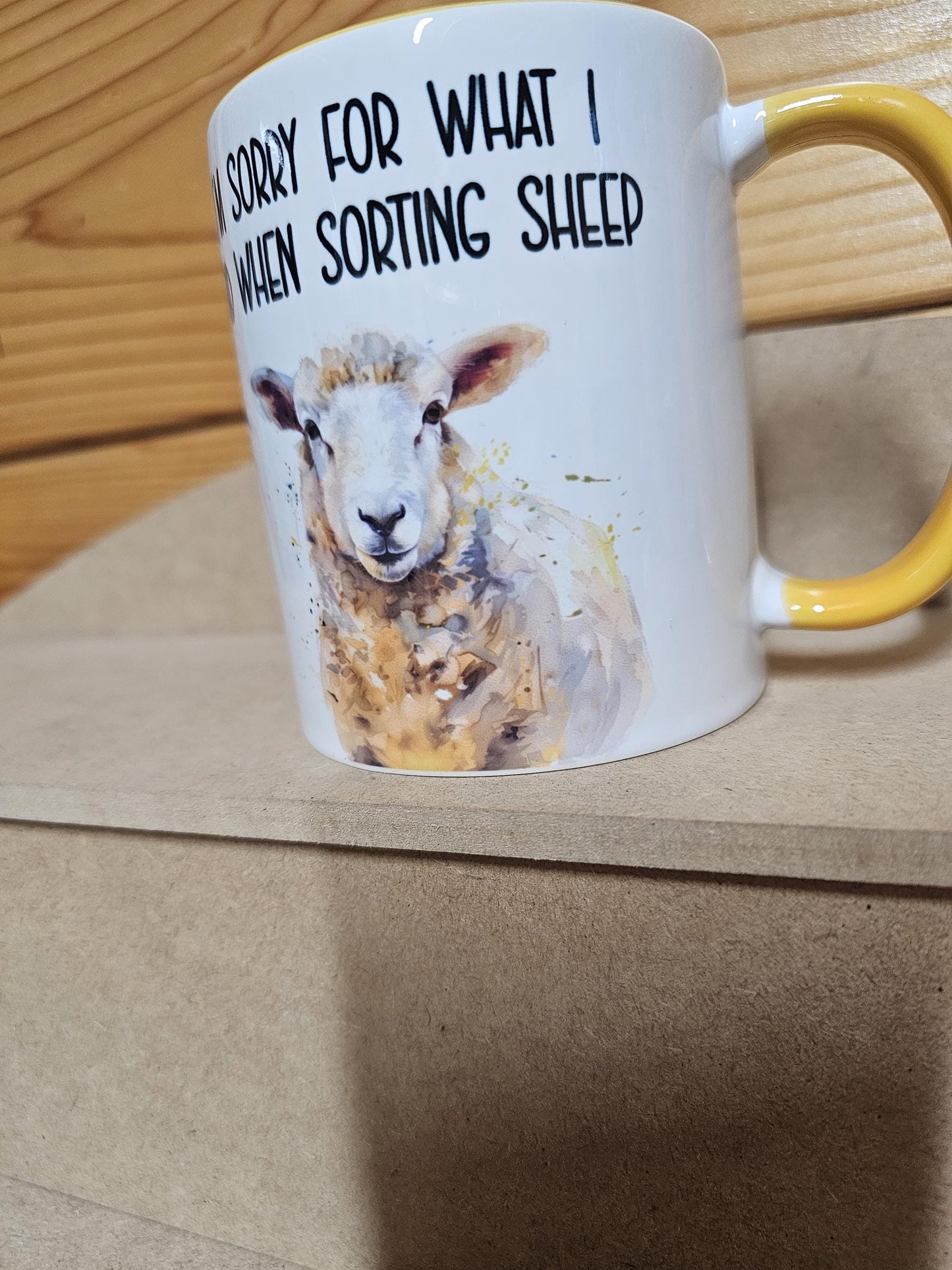 Funny Sheep Sorting Mug, Sorry For What I Said When Sorting Sheep, Gift For Shepherd Shepherdess