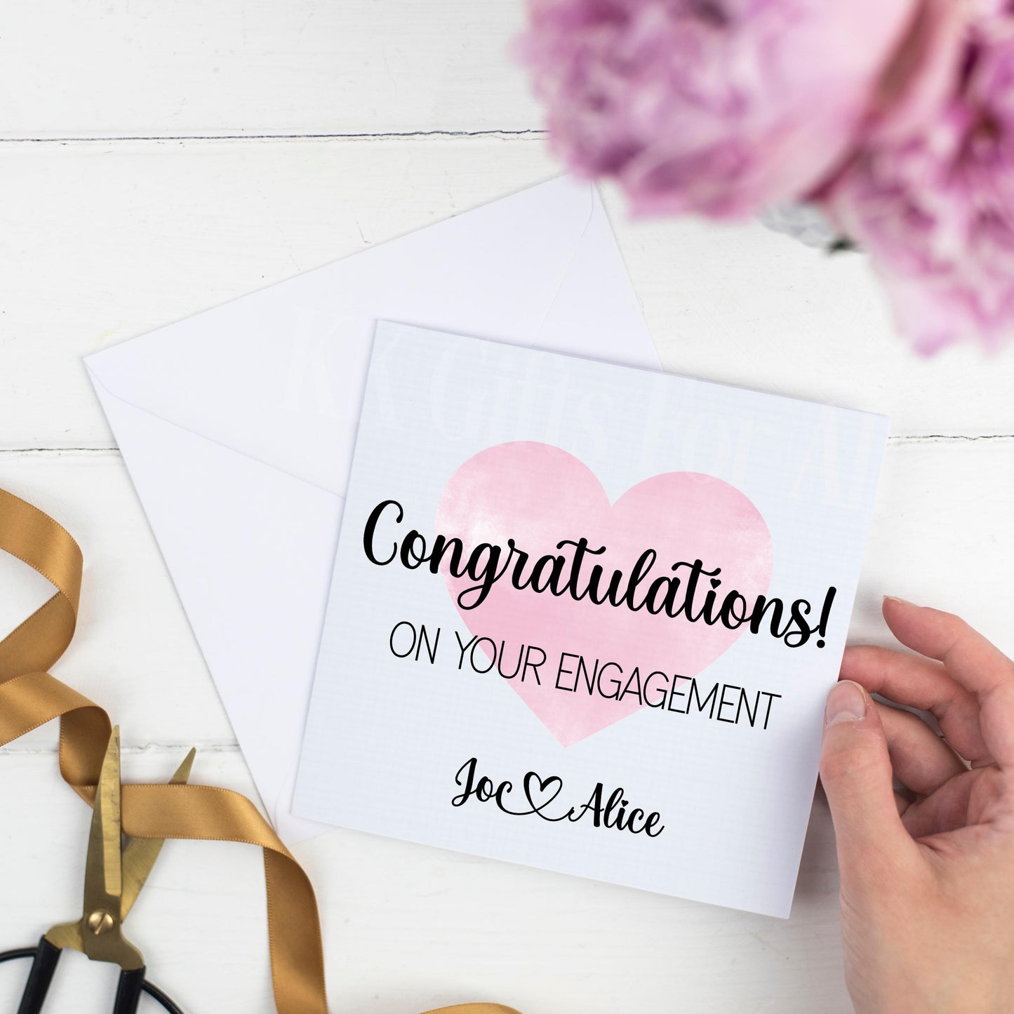 Personalised Engagement Card, Congratulations On Your Engagement Card