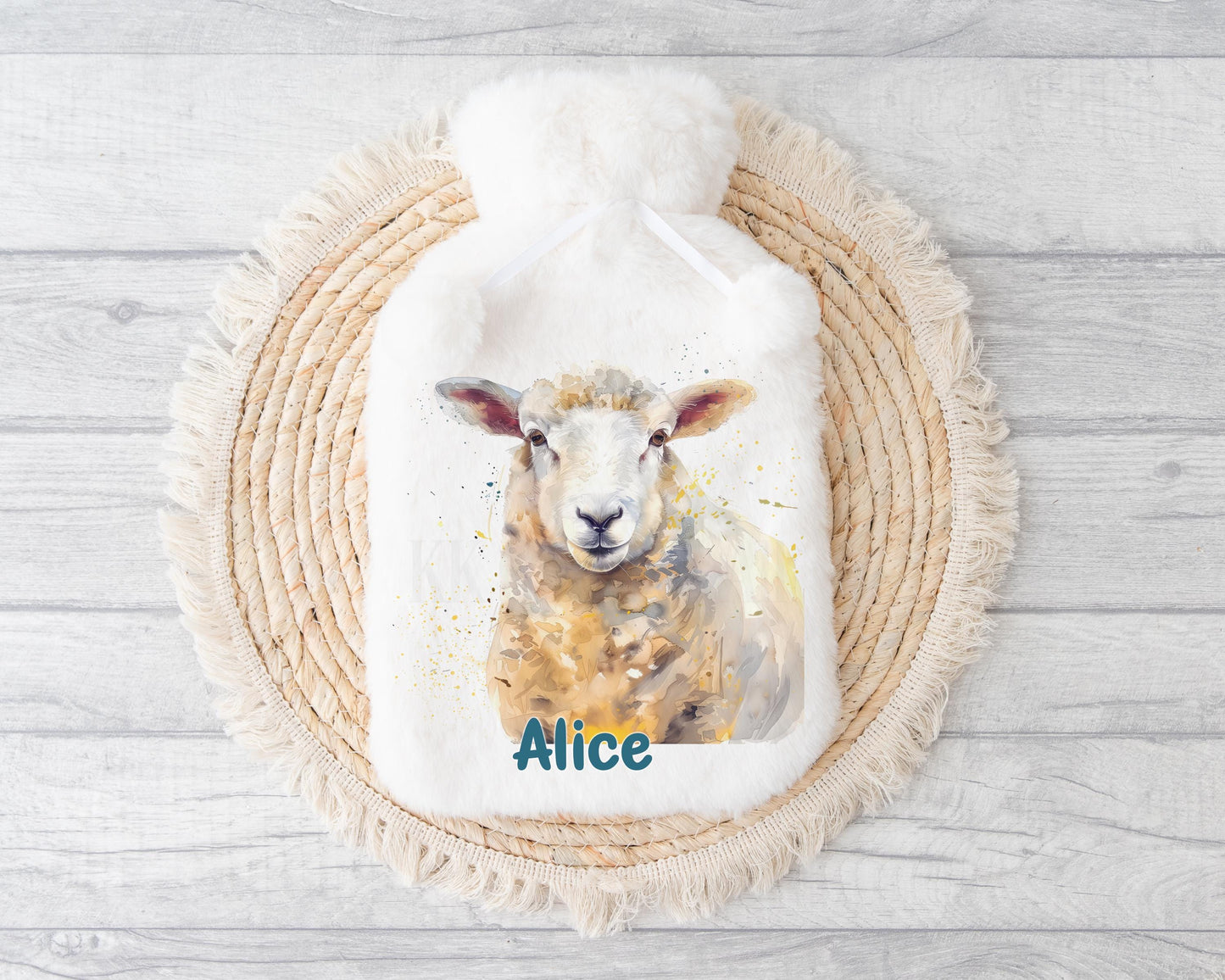 Sheep Hot Water Bottle, Gift For Sheep Lover, Personalised Hot Water Bottle, Gifts For Him, Country Living, Sheep Farmer Gifts