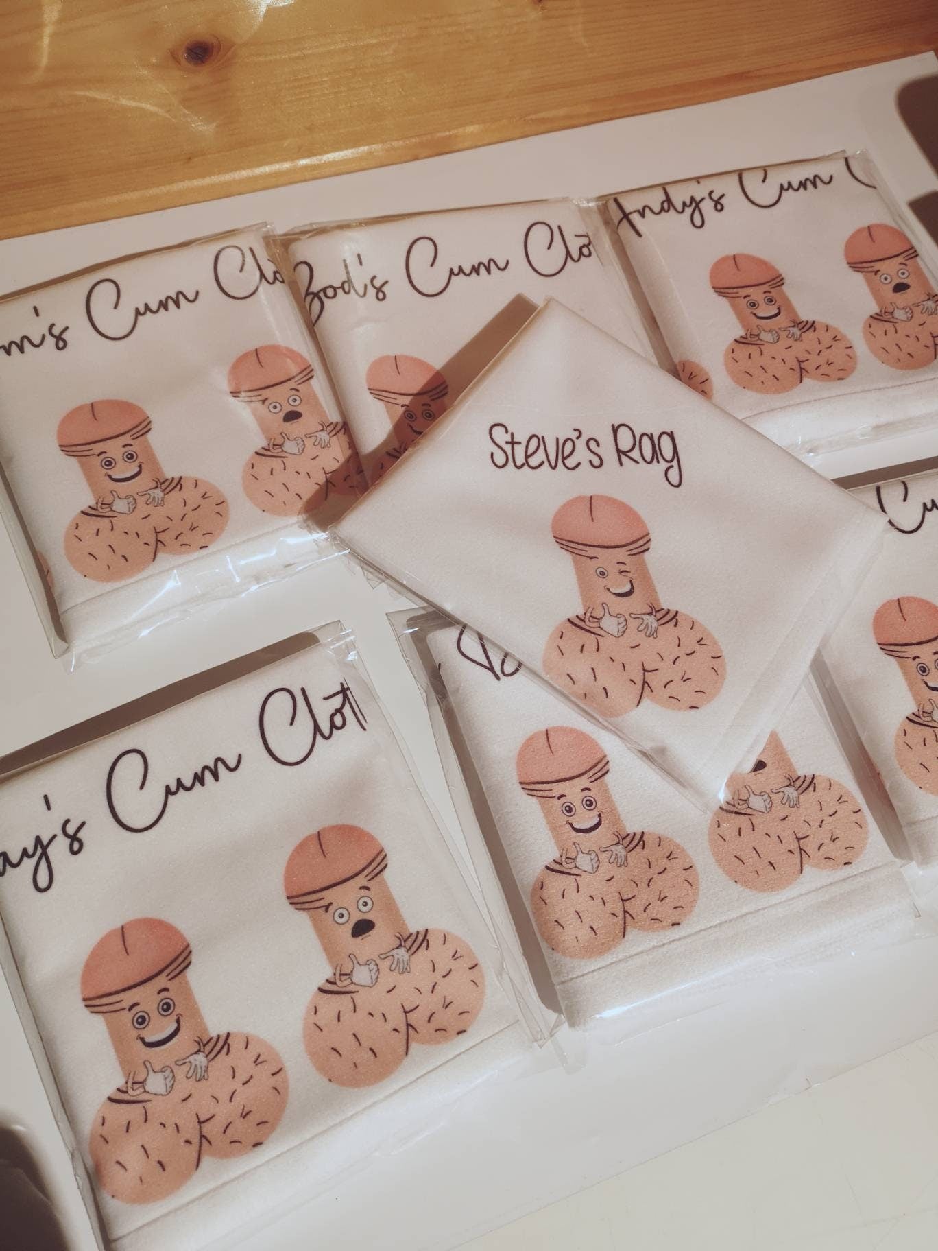 Personalised After Sex Wash Cloth, Birthday Gifts For Him, Mens Willy Wipe Rag, Adult Humour Gift, Rude Naughty Gifts For Him Valentines Day