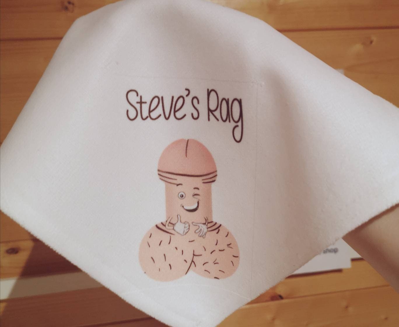 Personalised Rude Gift, Wash Cloth For Him, Funny Gift For Boyfriend, Cum Rag Willy Wipe