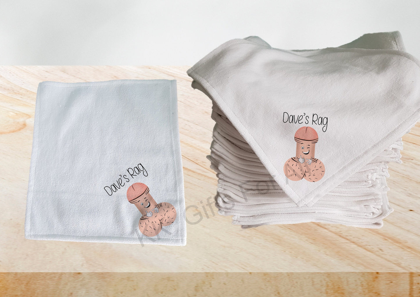Personalised Rude Gift, Wash Cloth For Him, Funny Gift For Boyfriend, Cum Rag Willy Wipe