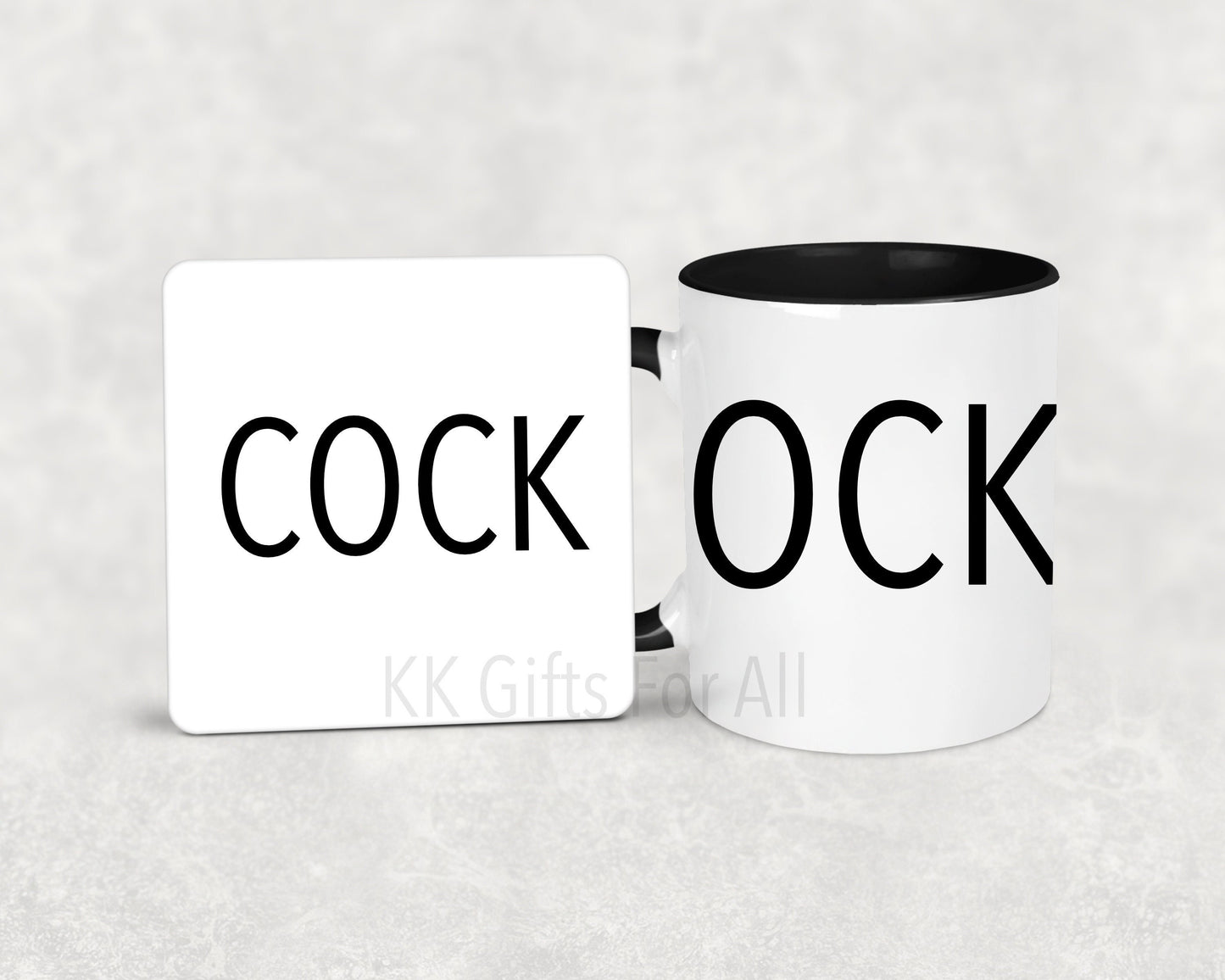 Cock Mug & Coaster Gift, Adult Humour Gifts, Rude And Sweaty Gifts For Him, Sarcastic Gifts For Her, Offensive Mug And Coaster, Adult Humour
