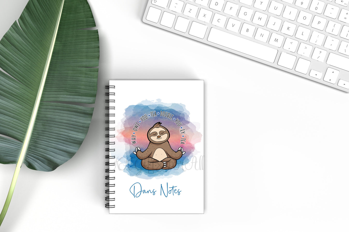 Subtly Swearing Sloth Notebook, Gift For Best Friend, Birthday Gift For Her, Personalised Notepad, A5 Notebook, Gifts For Him