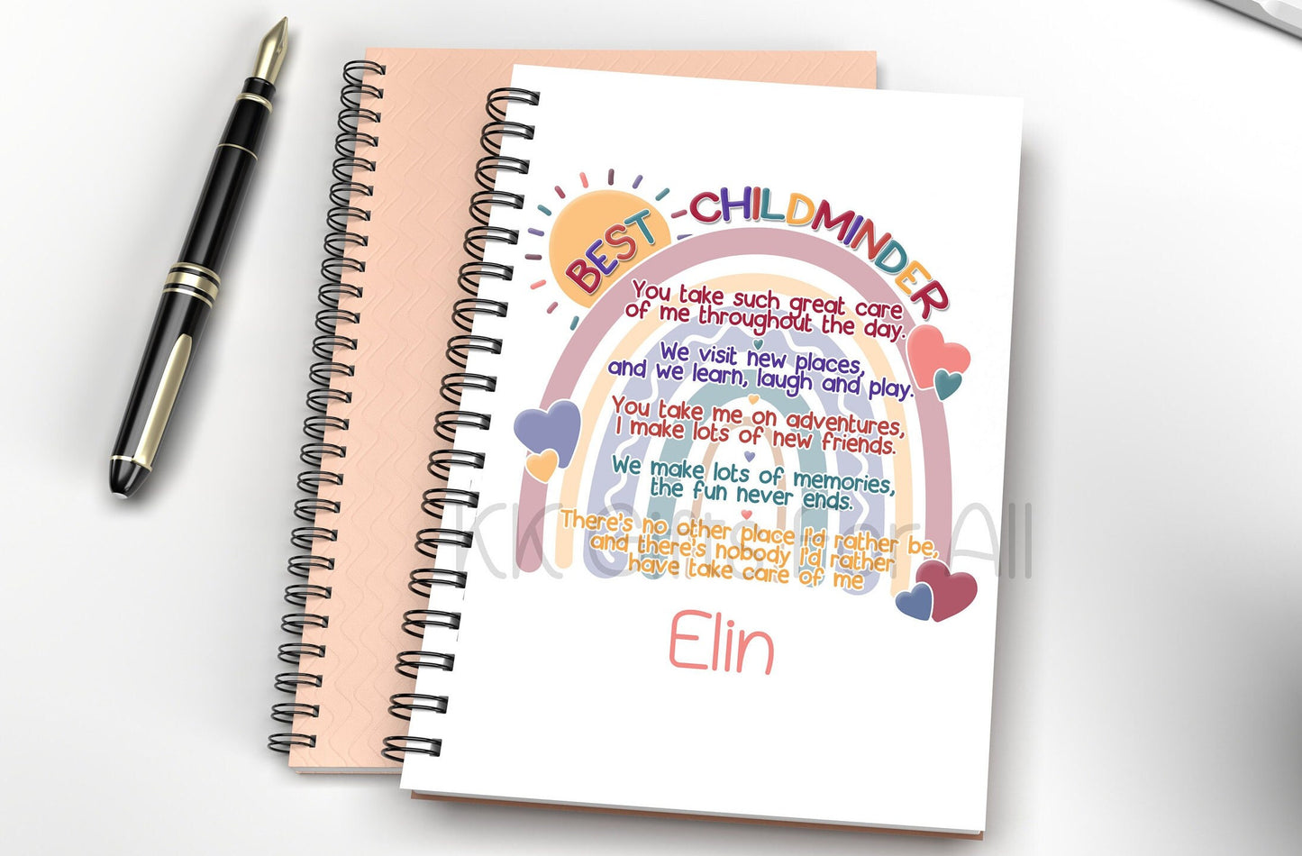 Personalised Best Child-Minder A5 Notebook, Gift For Childminder, Thank You Child-Minder