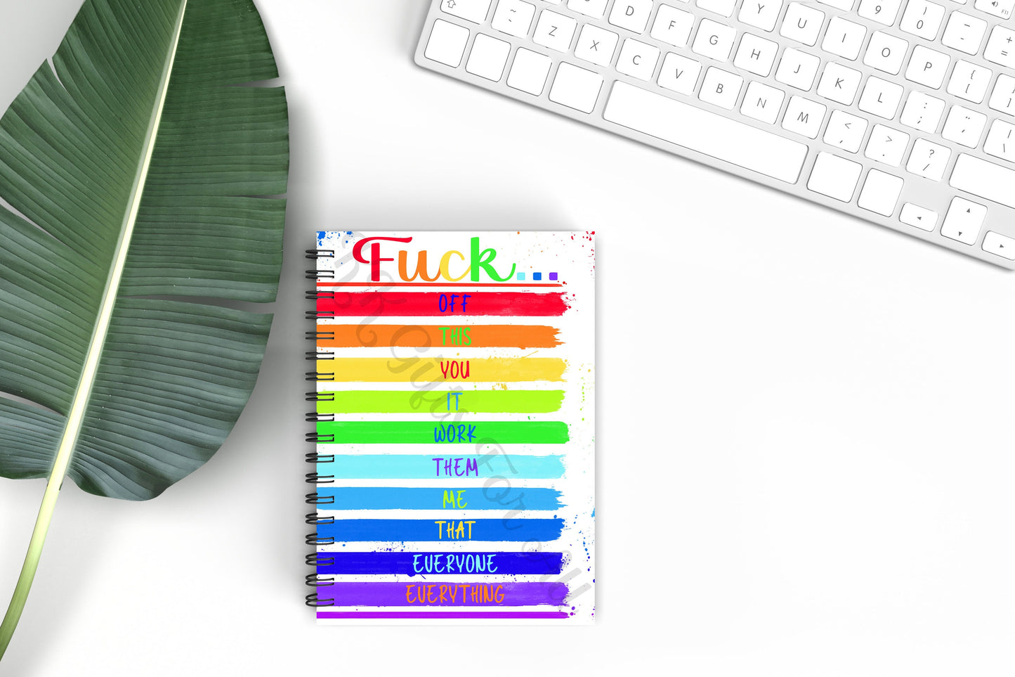 Fuck Off Notebook, Rude Swearing Gift For Friend, Adult Humour Birthday Gift