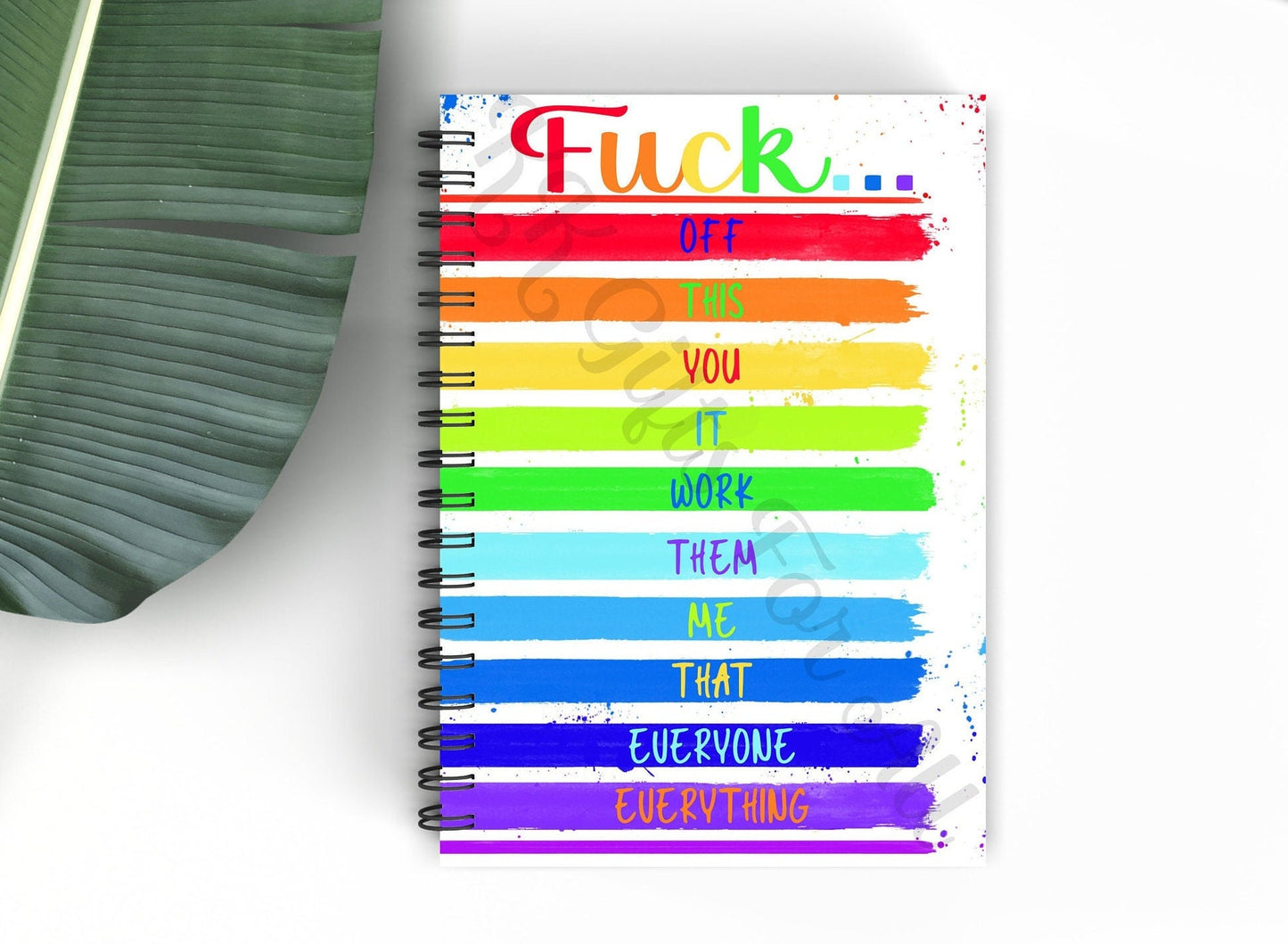 Fuck Off Notebook, Rude Swearing Gift For Friend, Adult Humour Birthday Gift
