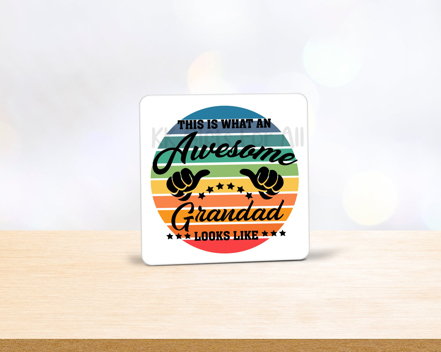 Father's Day Gift For Grandad, Grandads Birthday, Gifts For Him, Awesome Grandad, Mug And Coaster Gift Set For Grandad, Fathers Day Gifts
