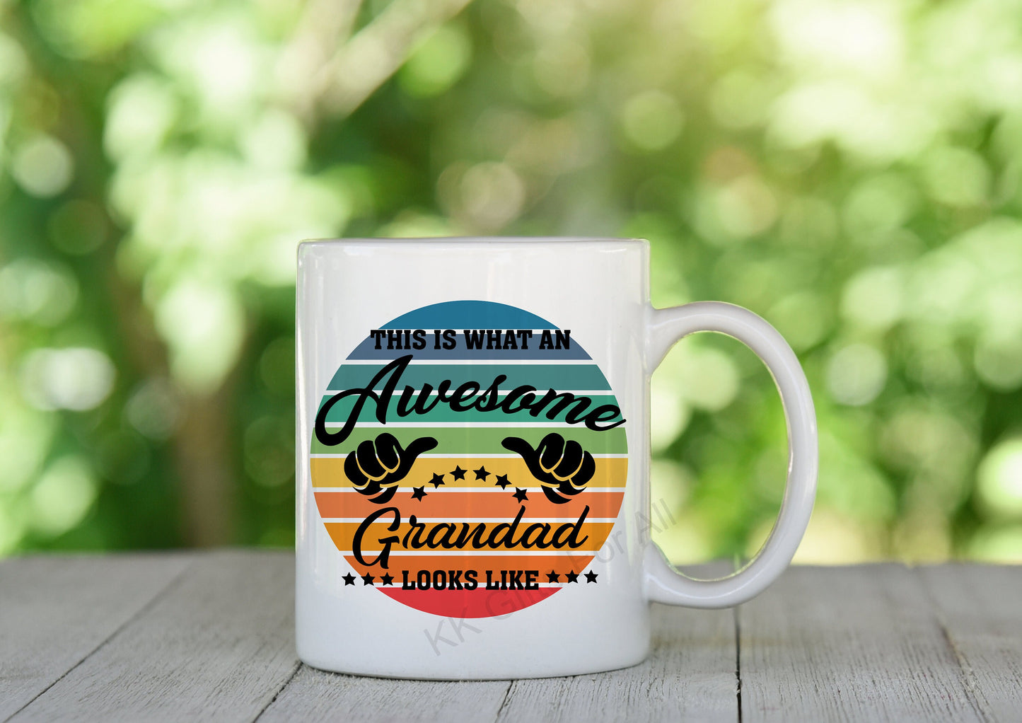 Father's Day Gift For Grandad, Grandads Birthday, Gifts For Him, Awesome Grandad, Mug And Coaster Gift Set For Grandad, Fathers Day Gifts