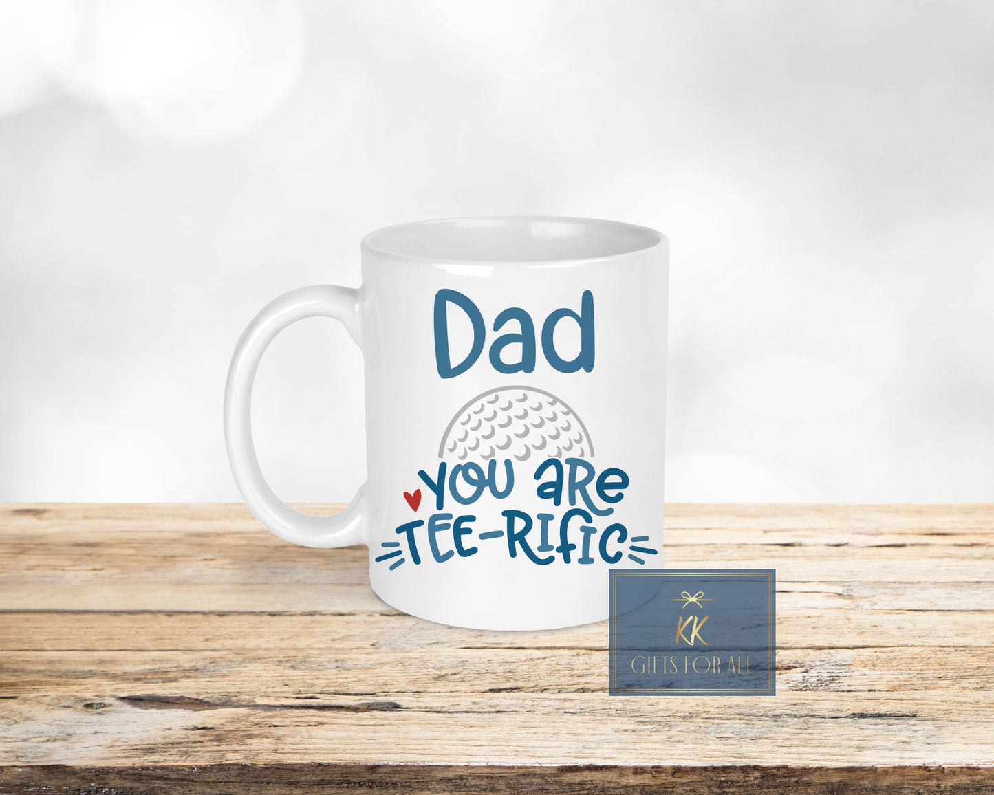 Dad You Are TeeRific, Father's Dad Gift, Dad's Birthday, Gift For Golfer Grandad, Mug And Coaster Gift, Terrific, World's Best Dad, Daddy