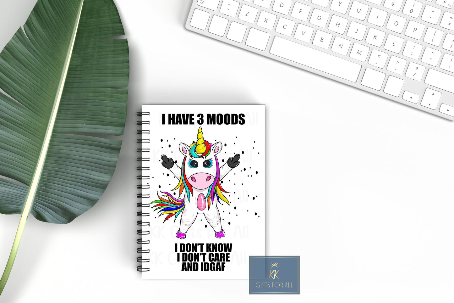 Unicorn Notebook, Gift For Friend, Birthday Gift For Her, Personalised Notepad, A5 binded lined Notes