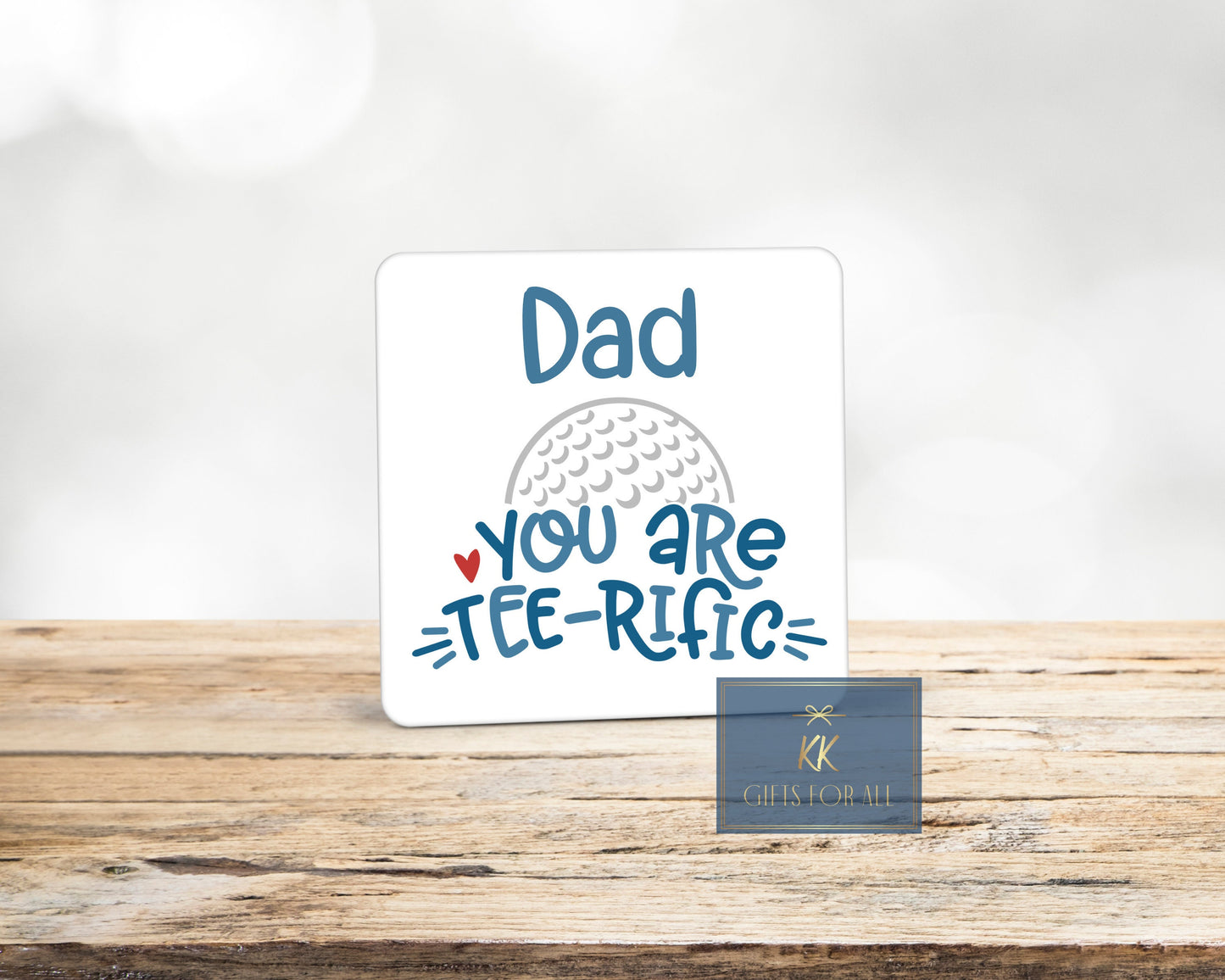 Dad You Are TeeRific, Father's Dad Gift, Dad's Birthday, Gift For Golfer Grandad, Mug And Coaster Gift, Terrific, World's Best Dad, Daddy