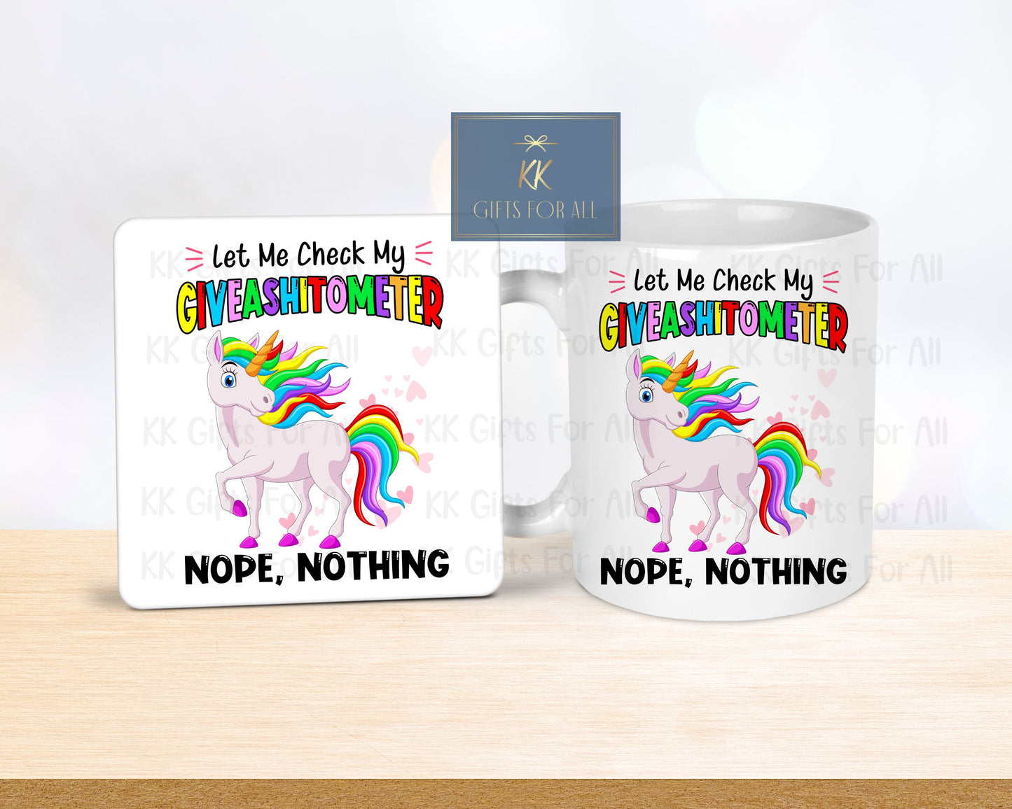 Adult Humour Mug & Coaster, Adult Unicorn, Rude Humour Unicorn Gift, Sarcastic Funny Mug