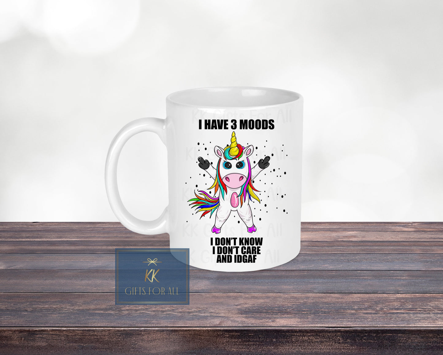 Funny Unicorn Mug, Birthday Gift Best Friend, Gift For Her, Sarcastic Unicorn, Adult Humour Gifts, Mug And Coaster Gift, Coloured Unicorn