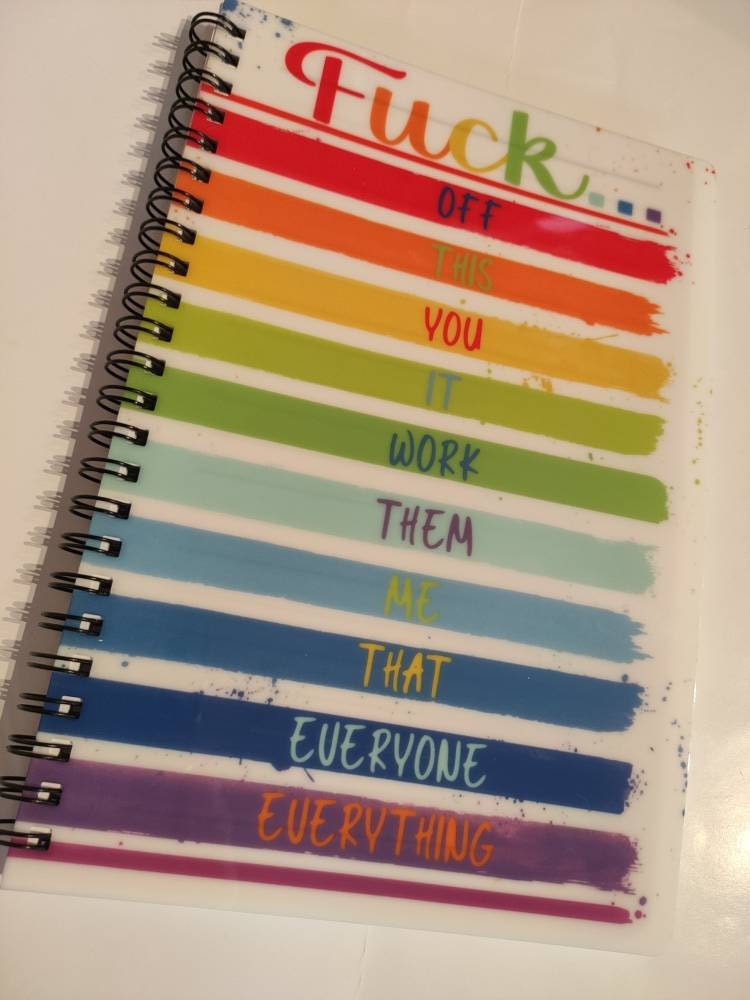 Fuck Off Notebook, Rude Swearing Gift For Friend, Adult Humour Birthday Gift