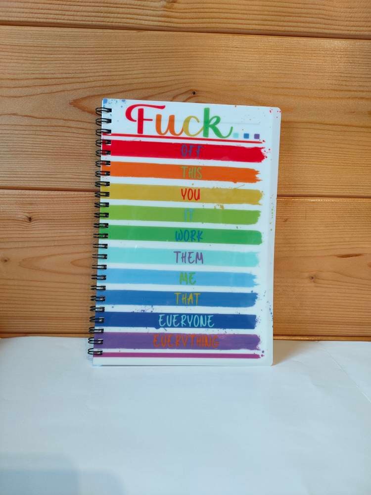 Fuck Off Notebook, Rude Swearing Gift For Friend, Adult Humour Birthday Gift