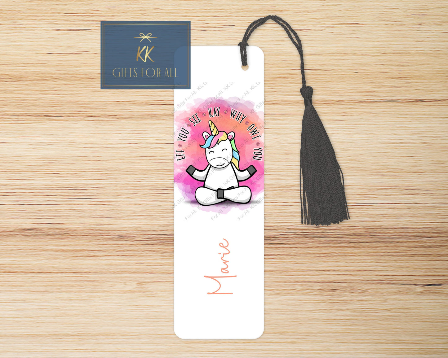 Subtly Rude Bookmark, Personalised Bookmark, Unicorn Book Marker, Swearing Unicorn, Adult Humour Gifts, Sarcastic Letterbox Gift, Female
