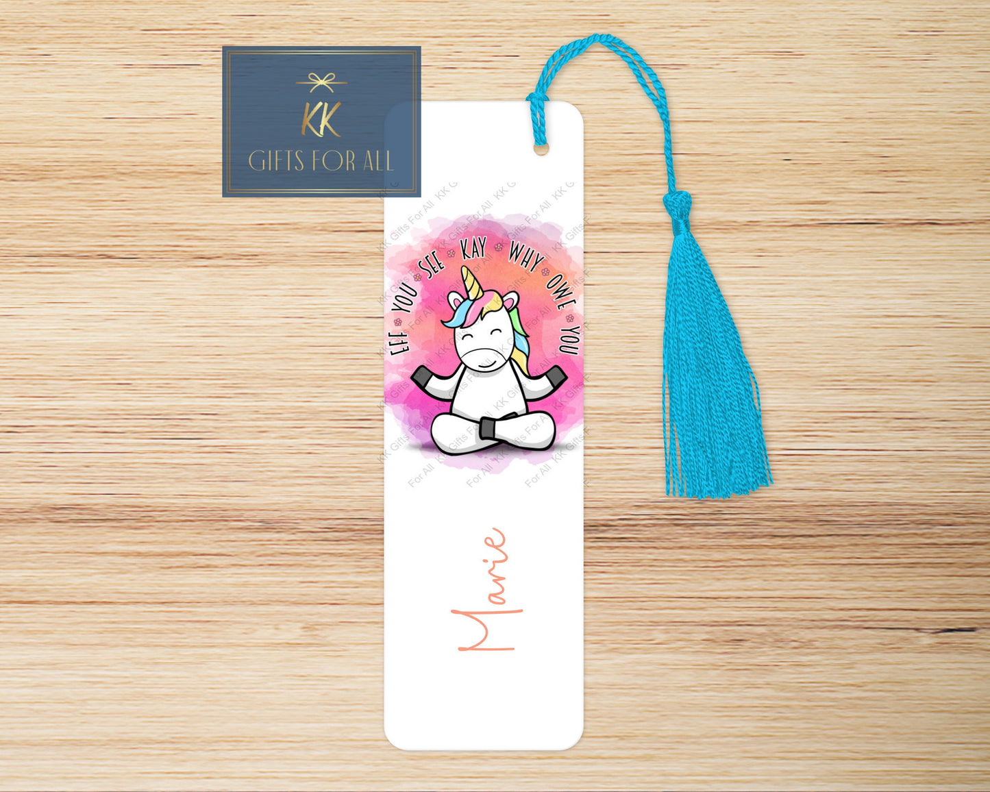 Subtly Rude Bookmark, Personalised Bookmark, Unicorn Book Marker, Swearing Unicorn, Adult Humour Gifts, Sarcastic Letterbox Gift, Female