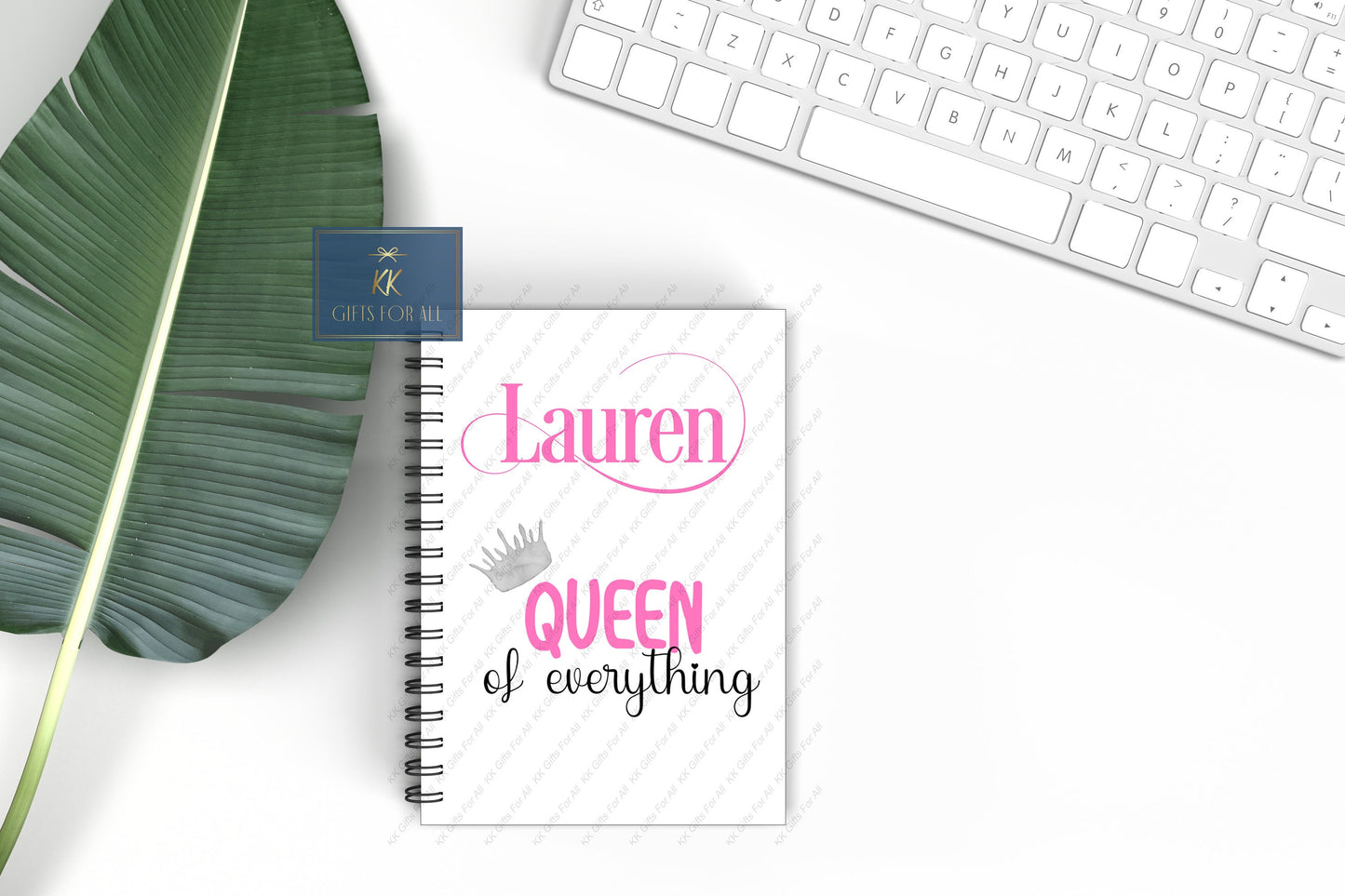 Queen Notes, Choice of 3 colours, Crown Notebook, Gift For Mum, Birthday Gift For Her, Personalised Notepad, Leaving Gift, Divorce Gift Note