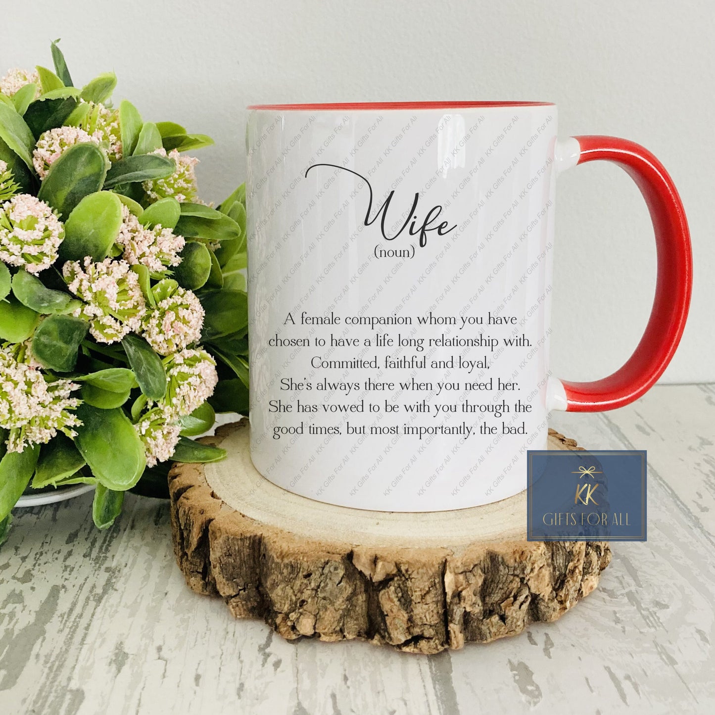 Wife Definition Mug & Coaster, Birthday Gift For Her, Wife Mug, Dictionary Definition Wife, Valentine's Day Gift Wife, I Love You, Wife Noun