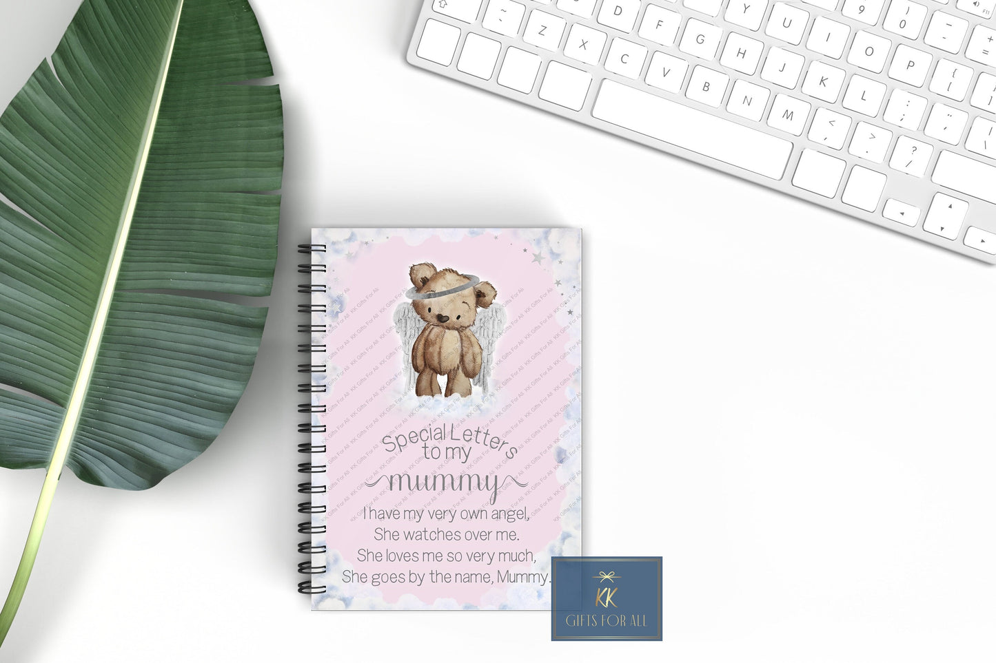 Letters To Heaven Notebook, Gift For Little Girl, Memorial Gift For Young Girls, Grieving Child, Personalised Notepad, A5 binded lined Notes