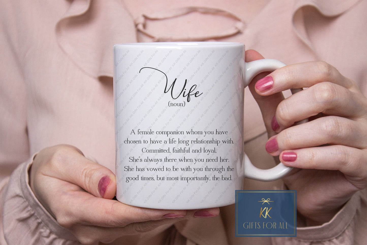 Wife Definition Mug & Coaster, Birthday Gift For Her, Wife Mug, Dictionary Definition Wife, Valentine's Day Gift Wife, I Love You, Wife Noun