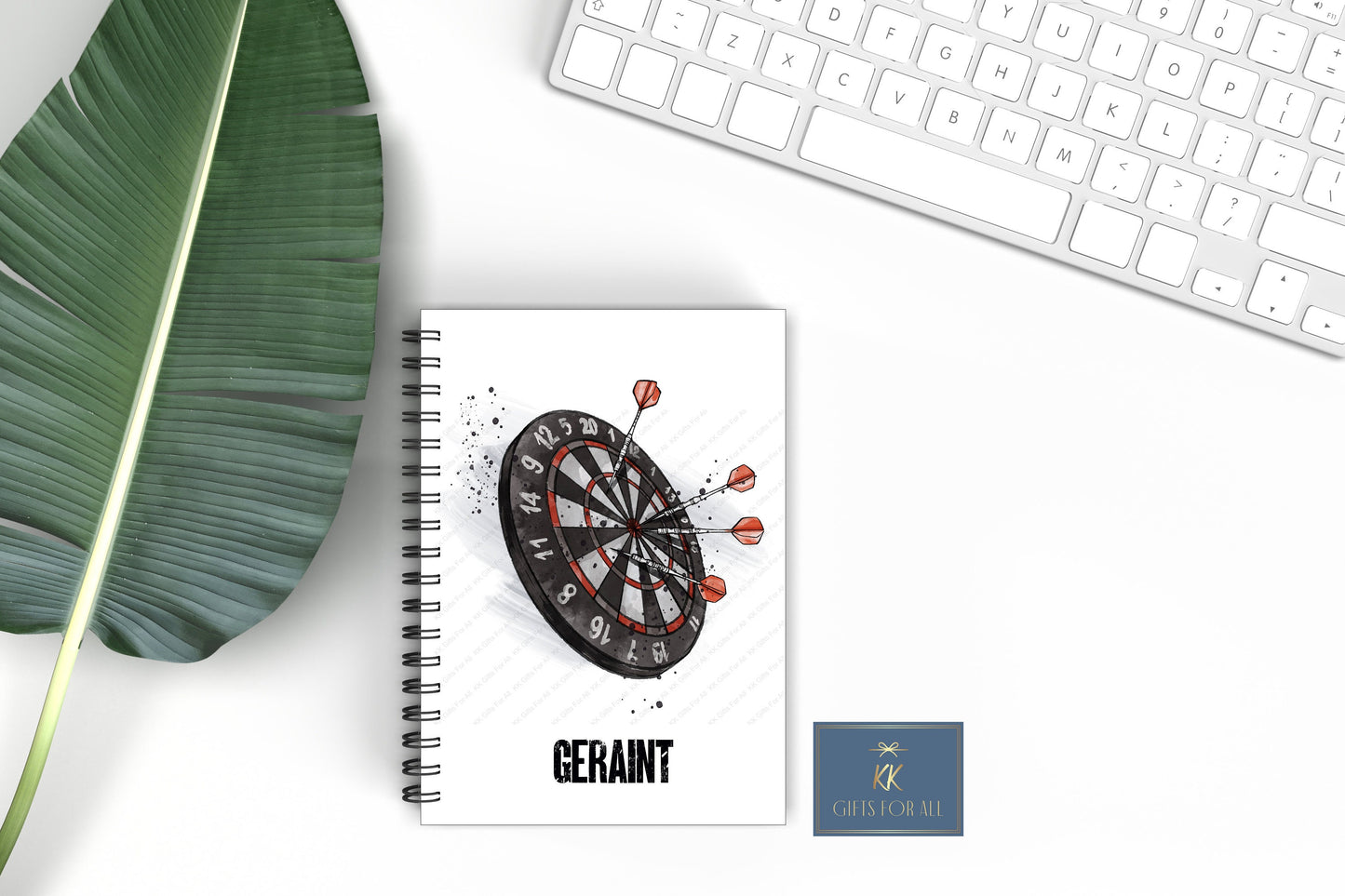 Personalised Dart's Notebook, Dart's Lover Gift, Father's Day Gift