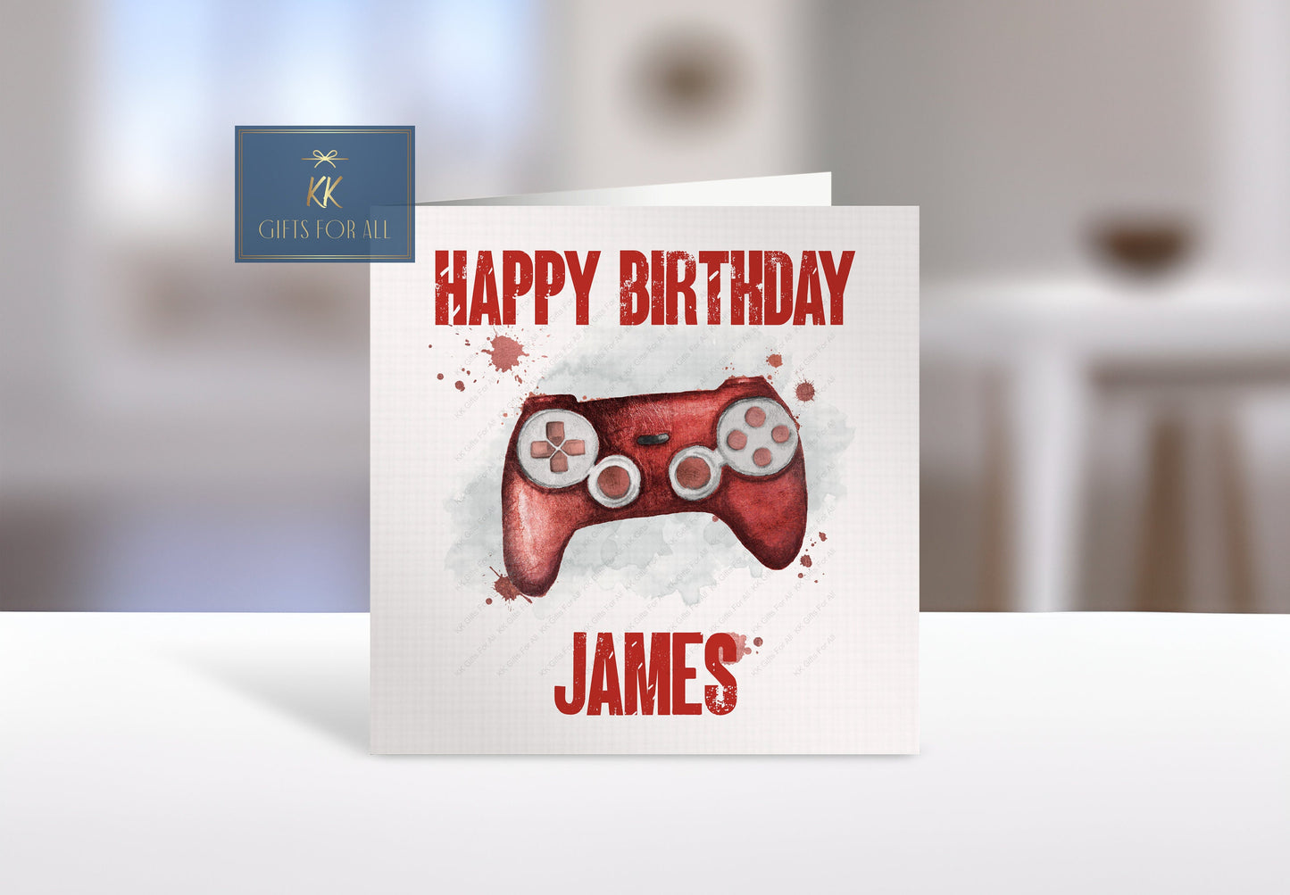 Personalised Gaming Card, Birthday Card For Gamer, Greetings Card For Birthday Boy Girl, Gaming Controller Birthday Card