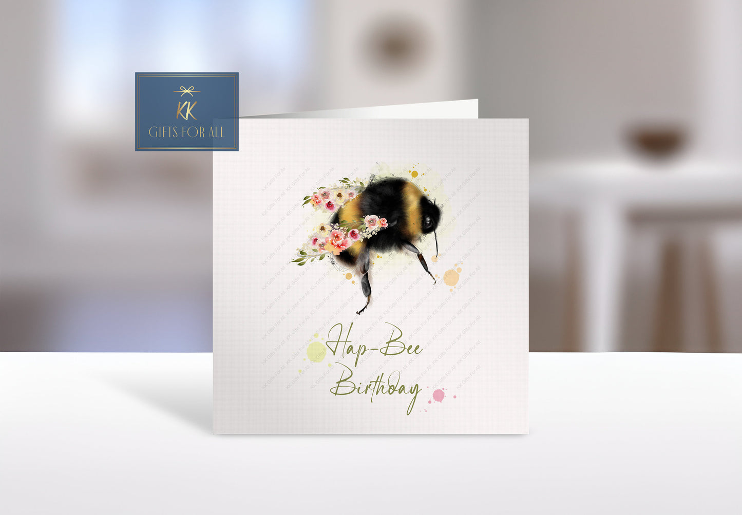 Happy Birthday Card, Birthday Card For Bee Lover, Greetings Card, Hap - Bee Birthday