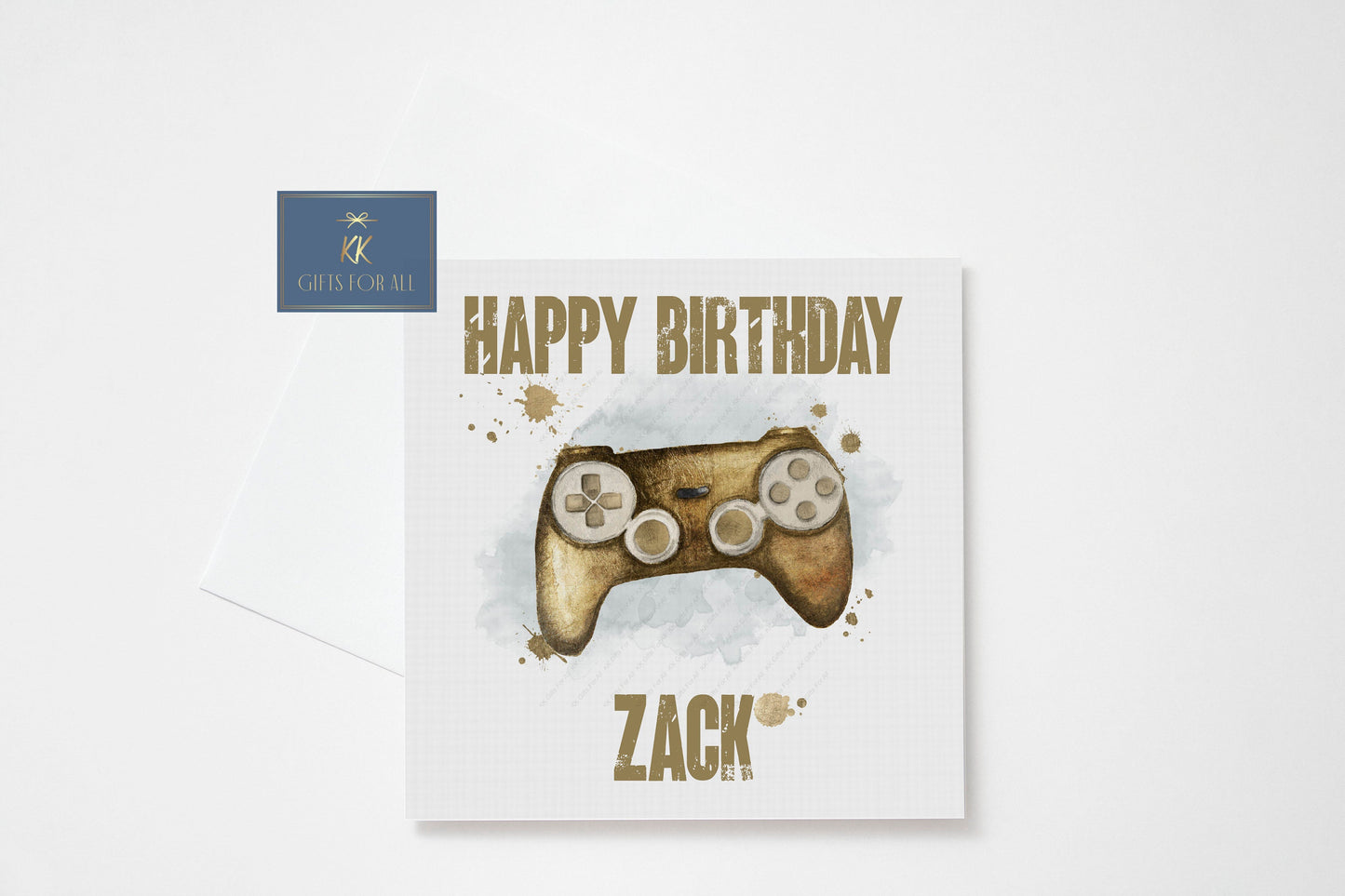 Personalised Gaming Card, Birthday Card For Gamer, Greetings Card For Birthday Boy Girl, Gaming Controller Birthday Card