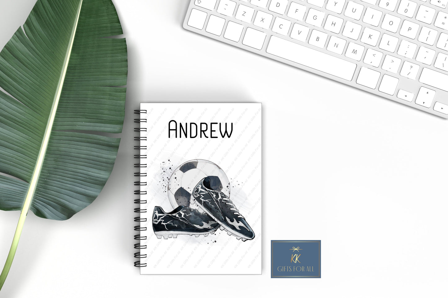 A5 Personalised Football Notebook, Gift For Football Lover