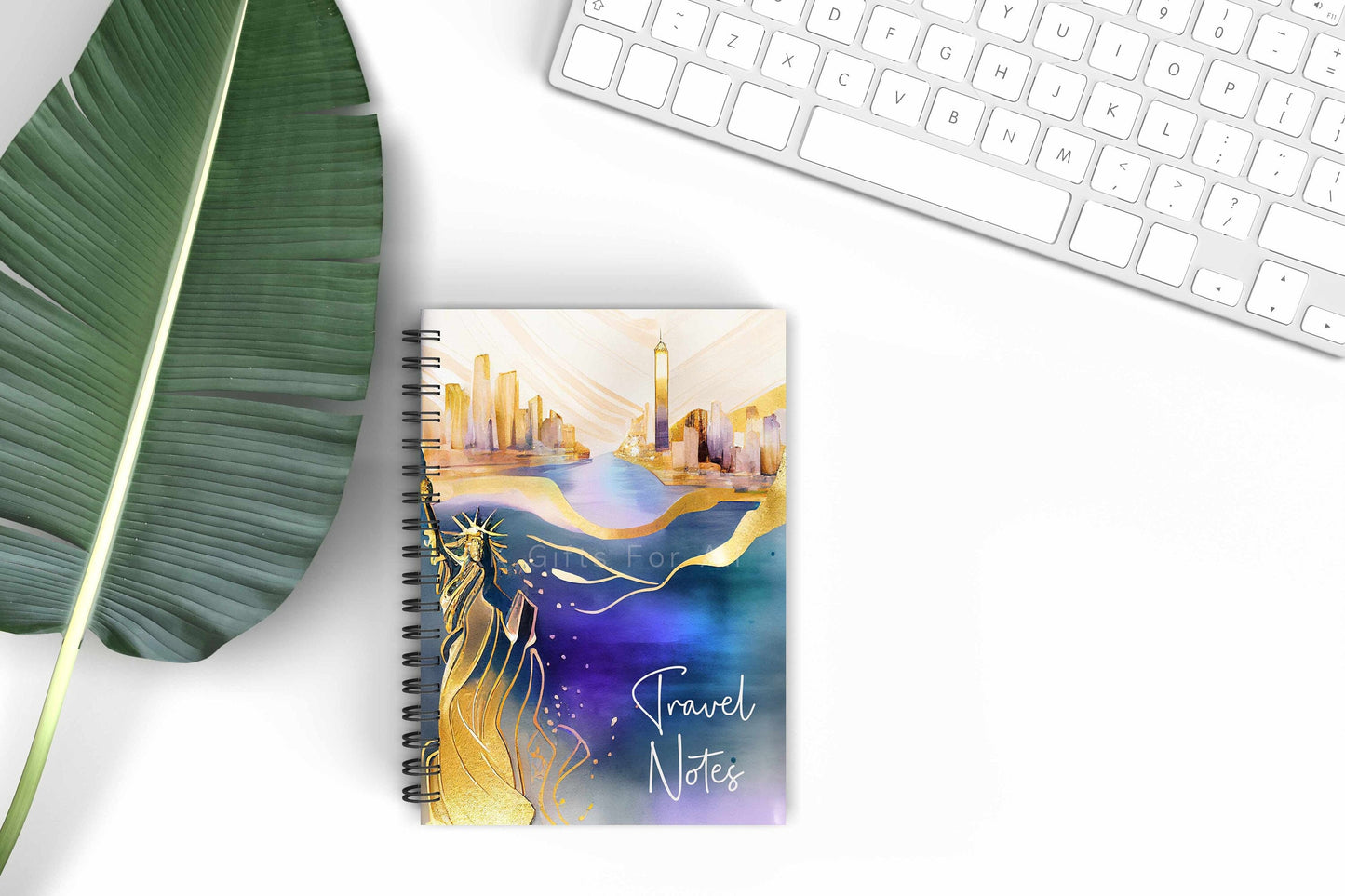 A5 New York Travel Notebook, Personalised NYC Travel Plans Notepad