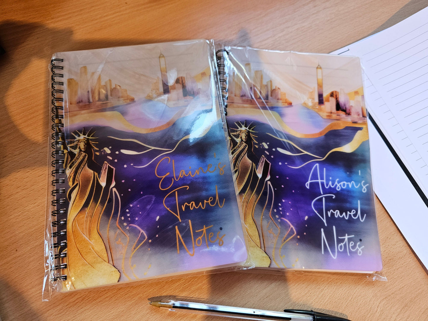 A5 New York Travel Notebook, Personalised NYC Travel Plans Notepad