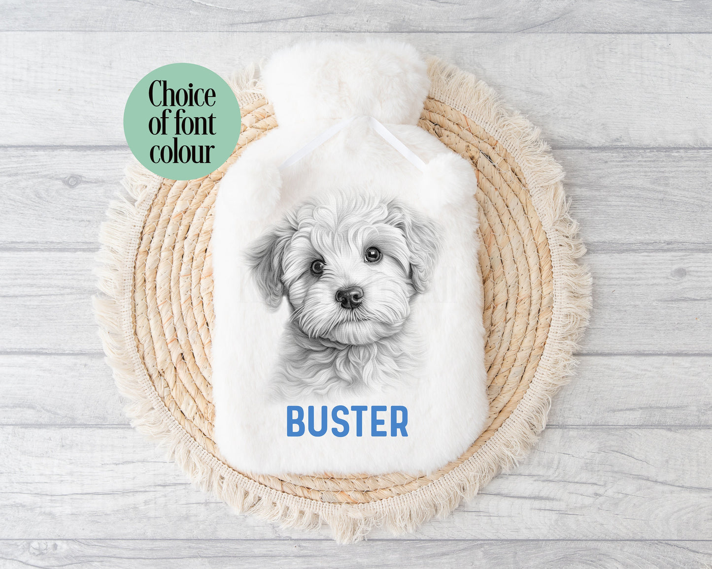 Bichon Frise Hot Water, Personalised Fog Lover Gift, Gift For Bichon Frisé Lover or Owner, Sketchy Dog