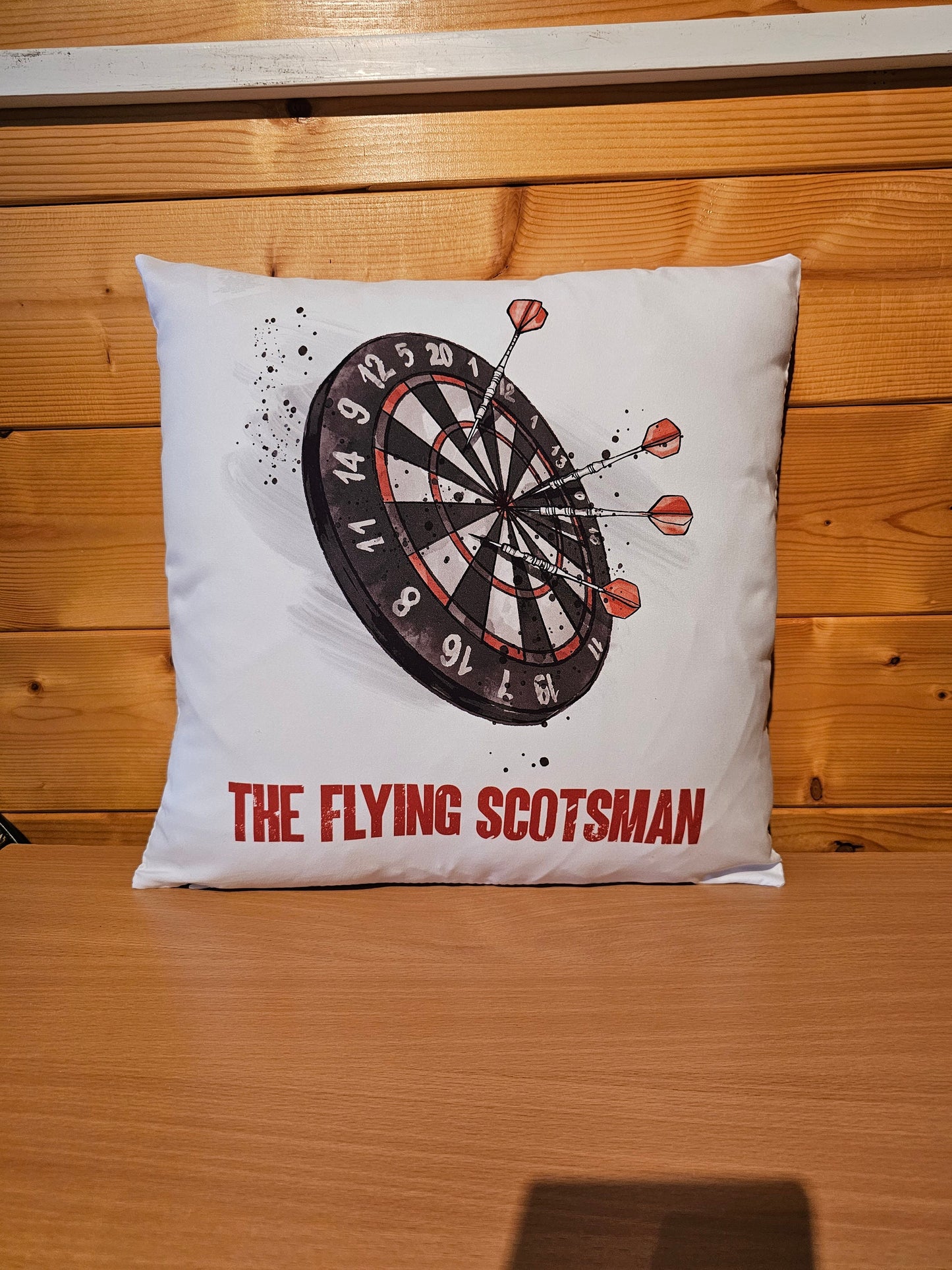Personalised Cushion, Darts Cushion, Gift For Male, Father's Day Gift, Dad Grandad Cushion
