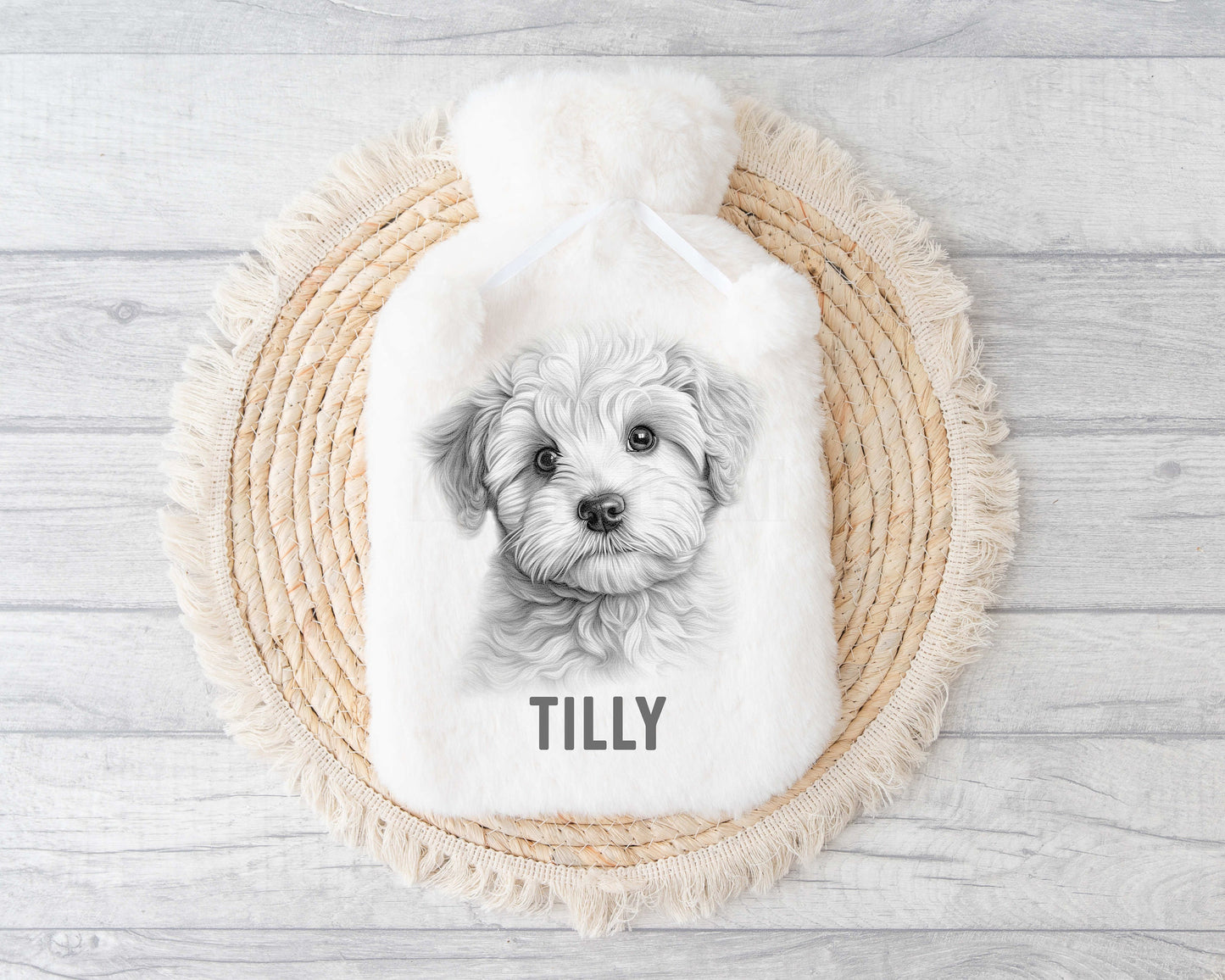 Bichon Frise Hot Water, Personalised Fog Lover Gift, Gift For Bichon Frisé Lover or Owner, Sketchy Dog
